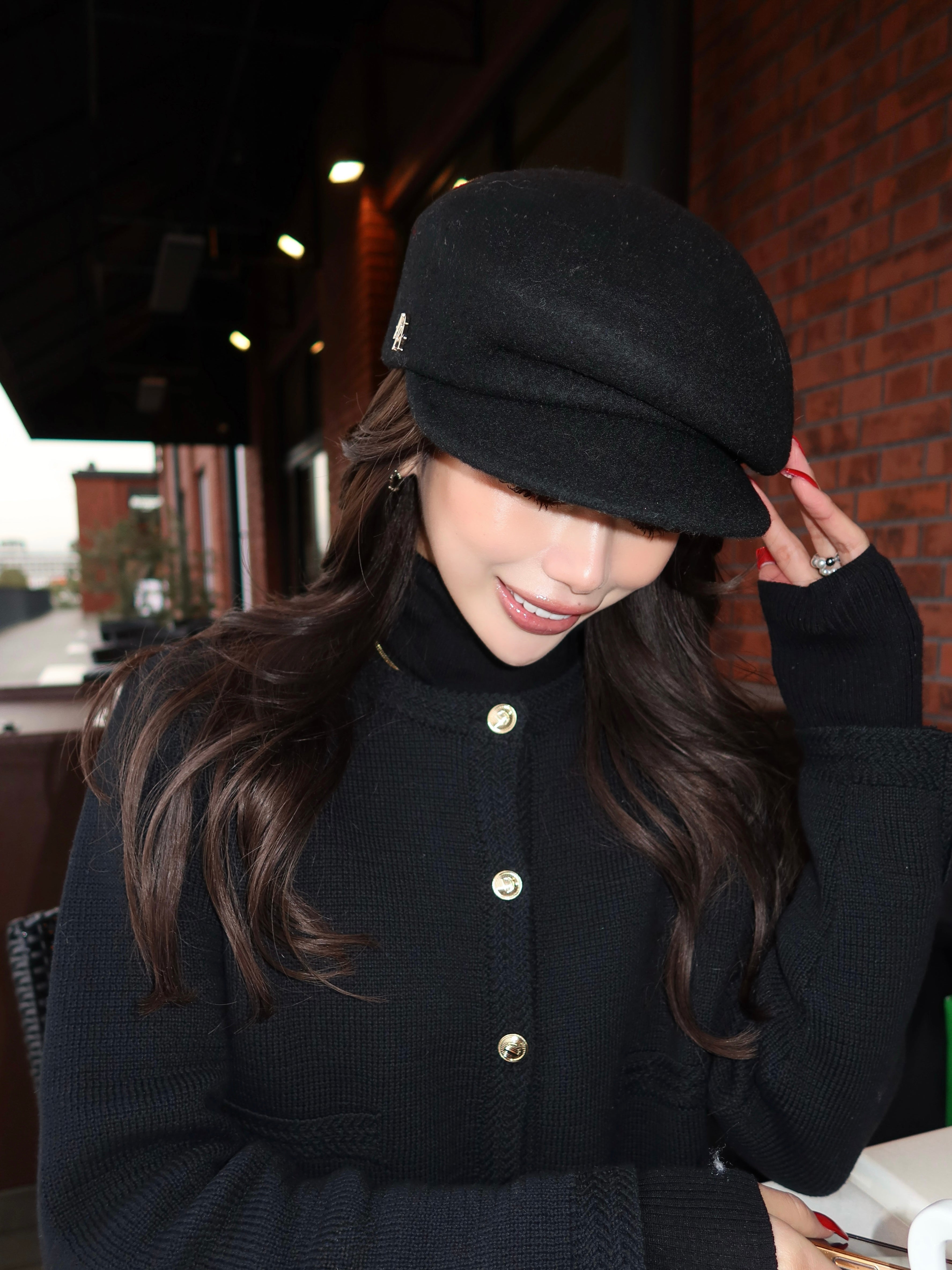 Classic wool casquette