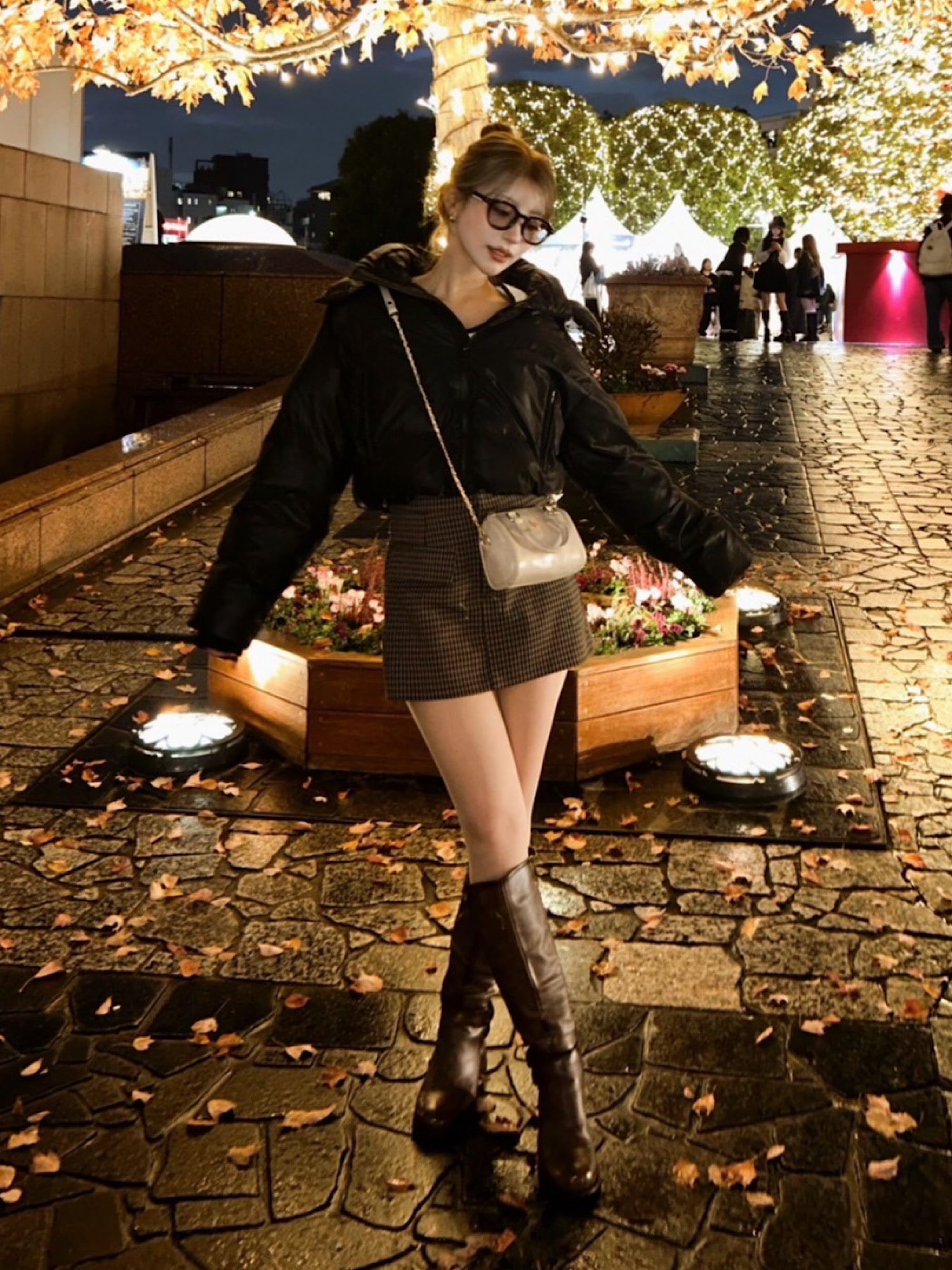 Luster hoodie eco down jacket