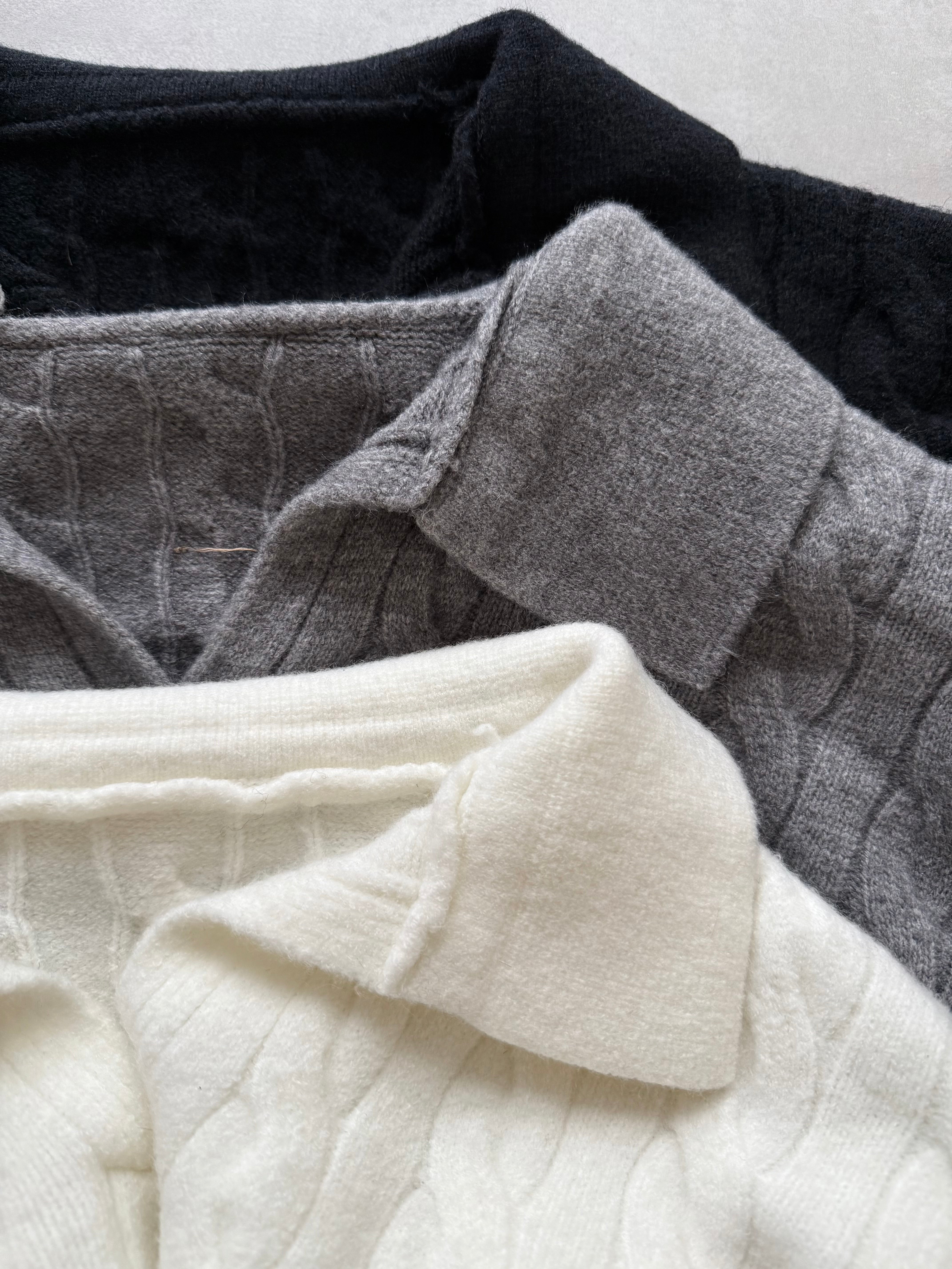 【予約】Cable skipper knit✕Knit shorts SET UP(1月下旬〜2月上旬発送予定)