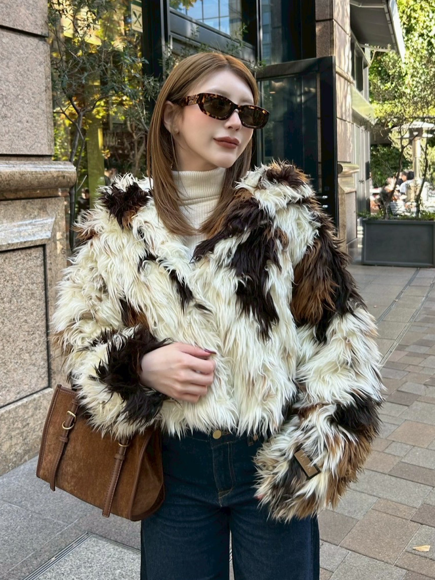 Premium eco fur hoodie coat | DIANTÉ (ディアンテ)公式通販サイト