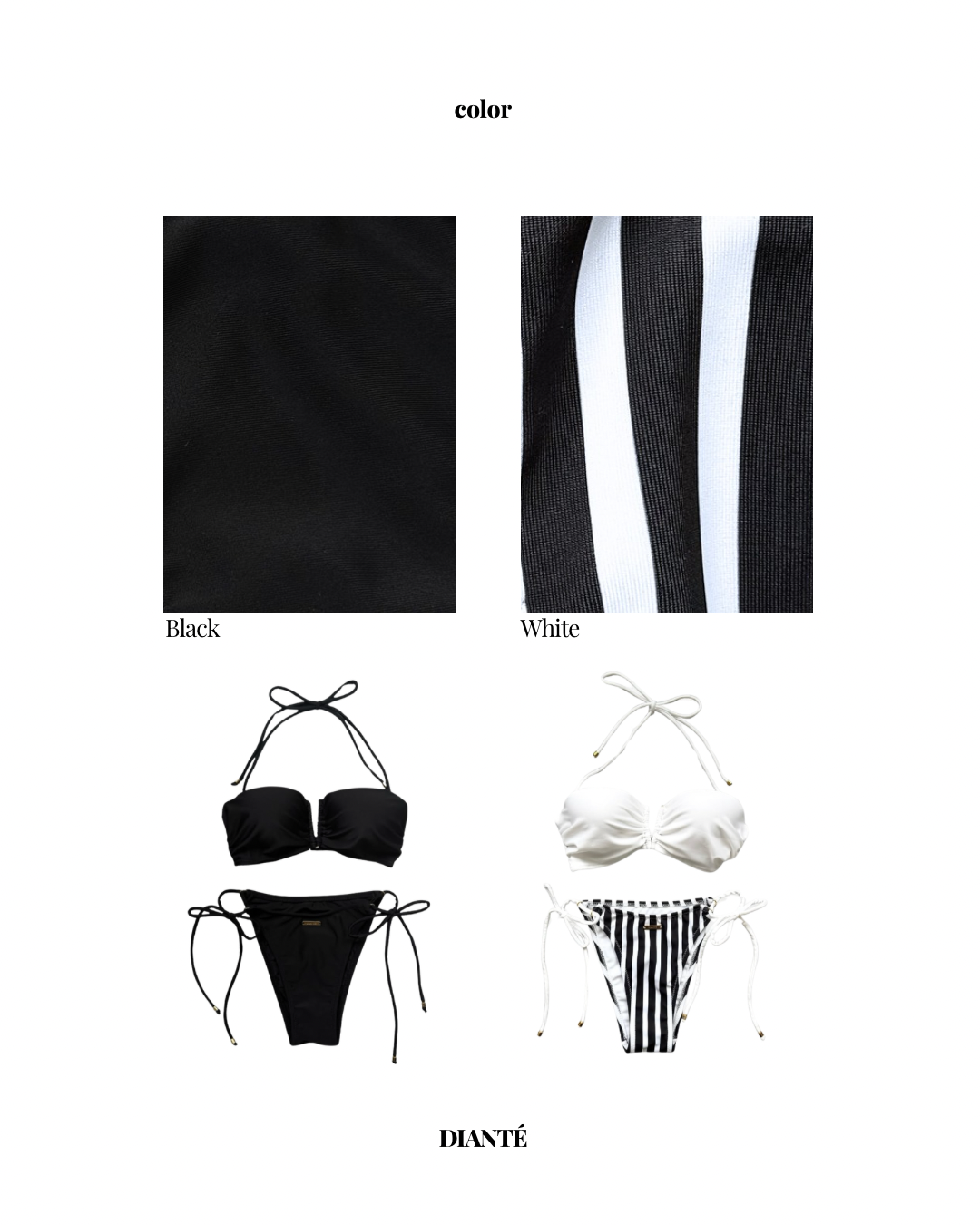 Logo plate bandeau swim wear