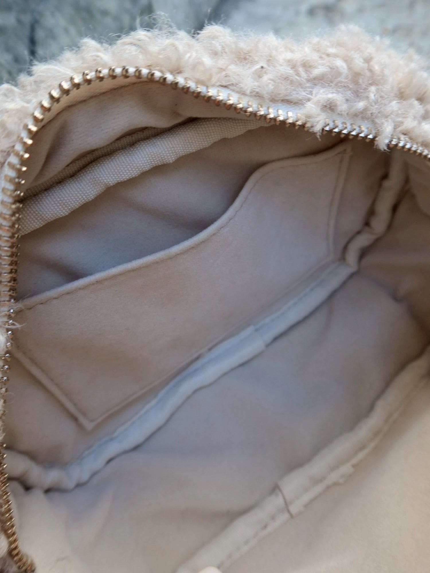 Gold chain logo mini bag