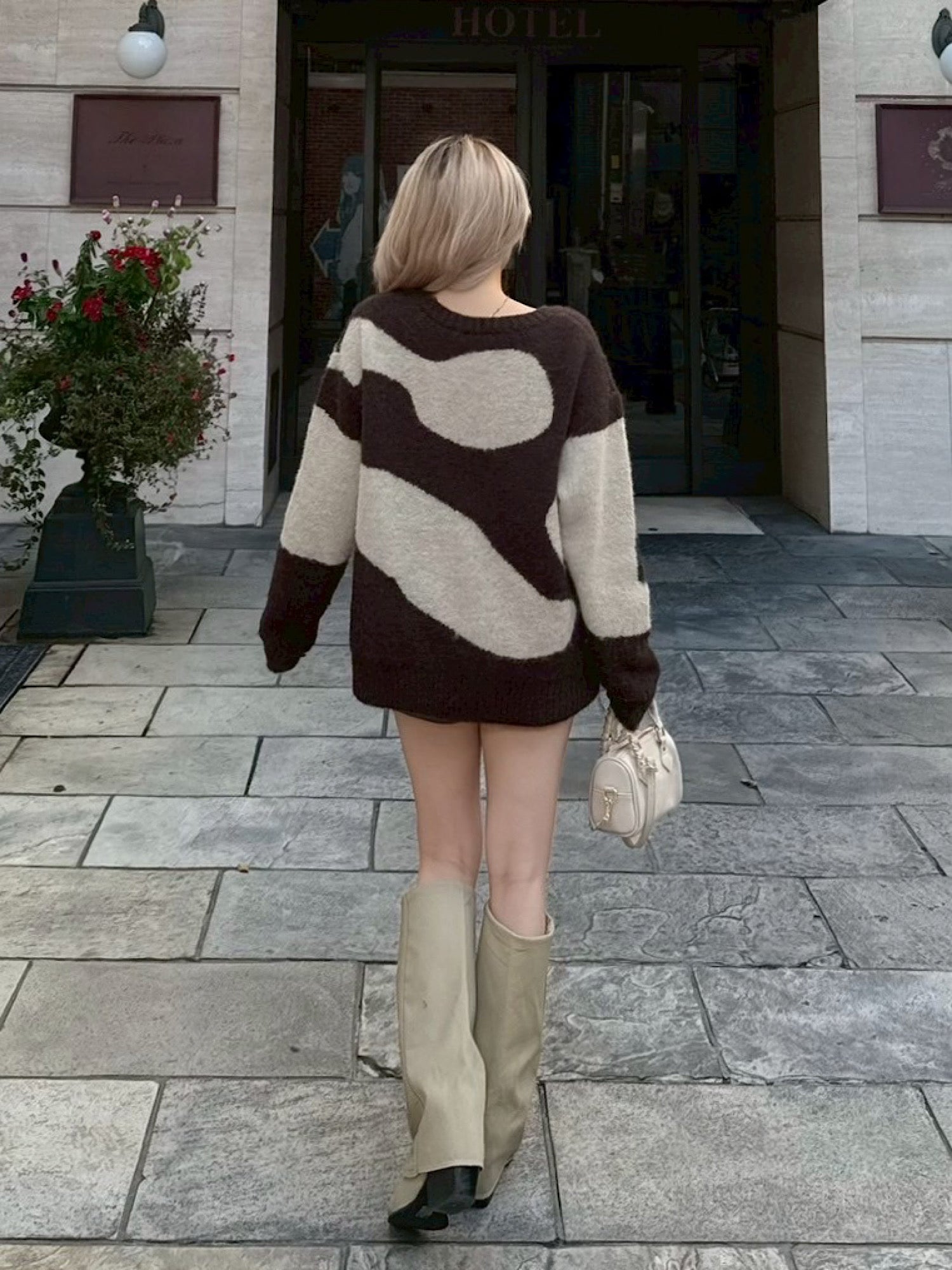 【予約】Hidden logo loose knit(BLK 12月下旬〜1月上旬発送予定)