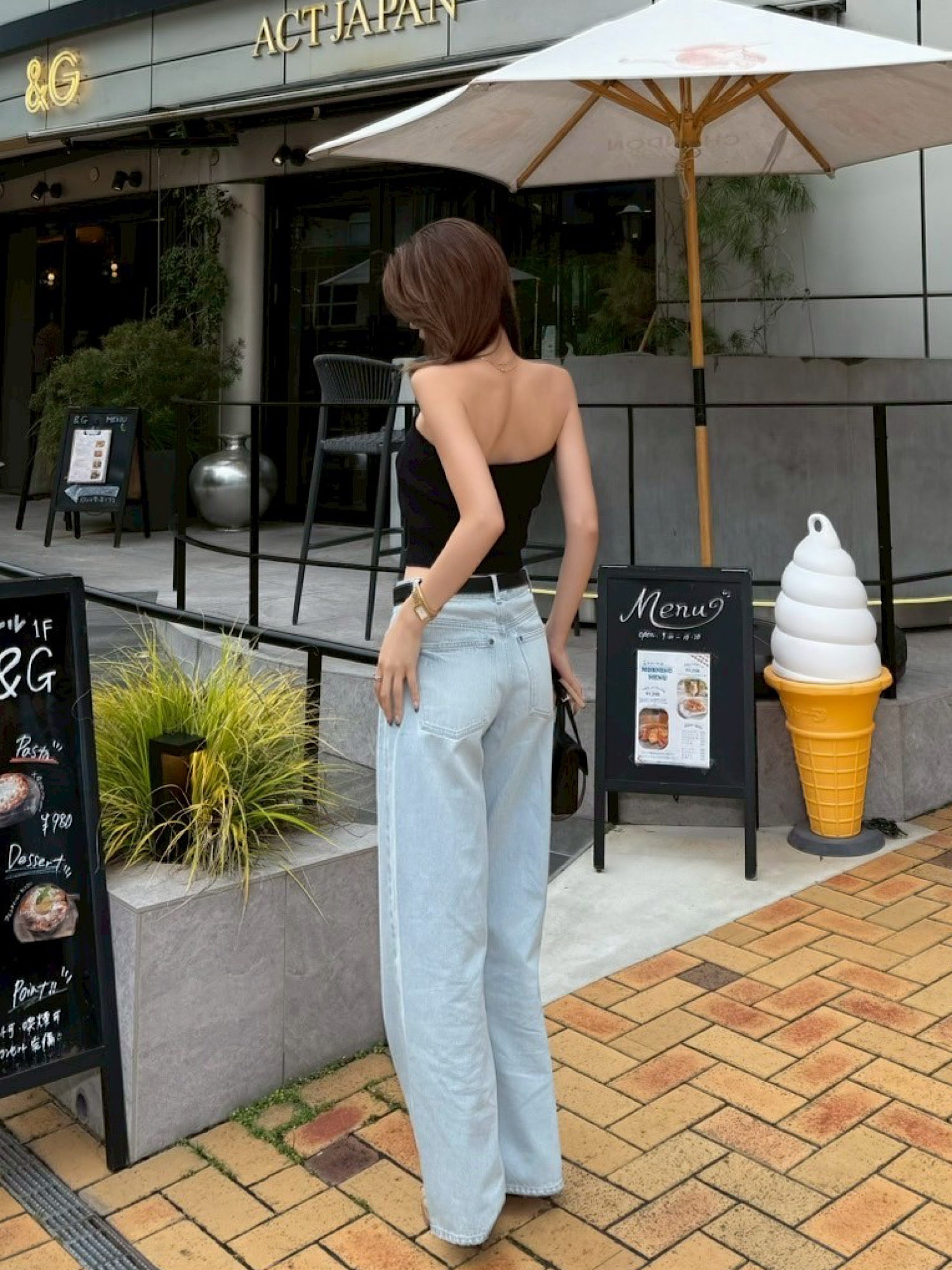 Embroidery damage denim | DIANTÉ (ディアンテ)公式通販サイト