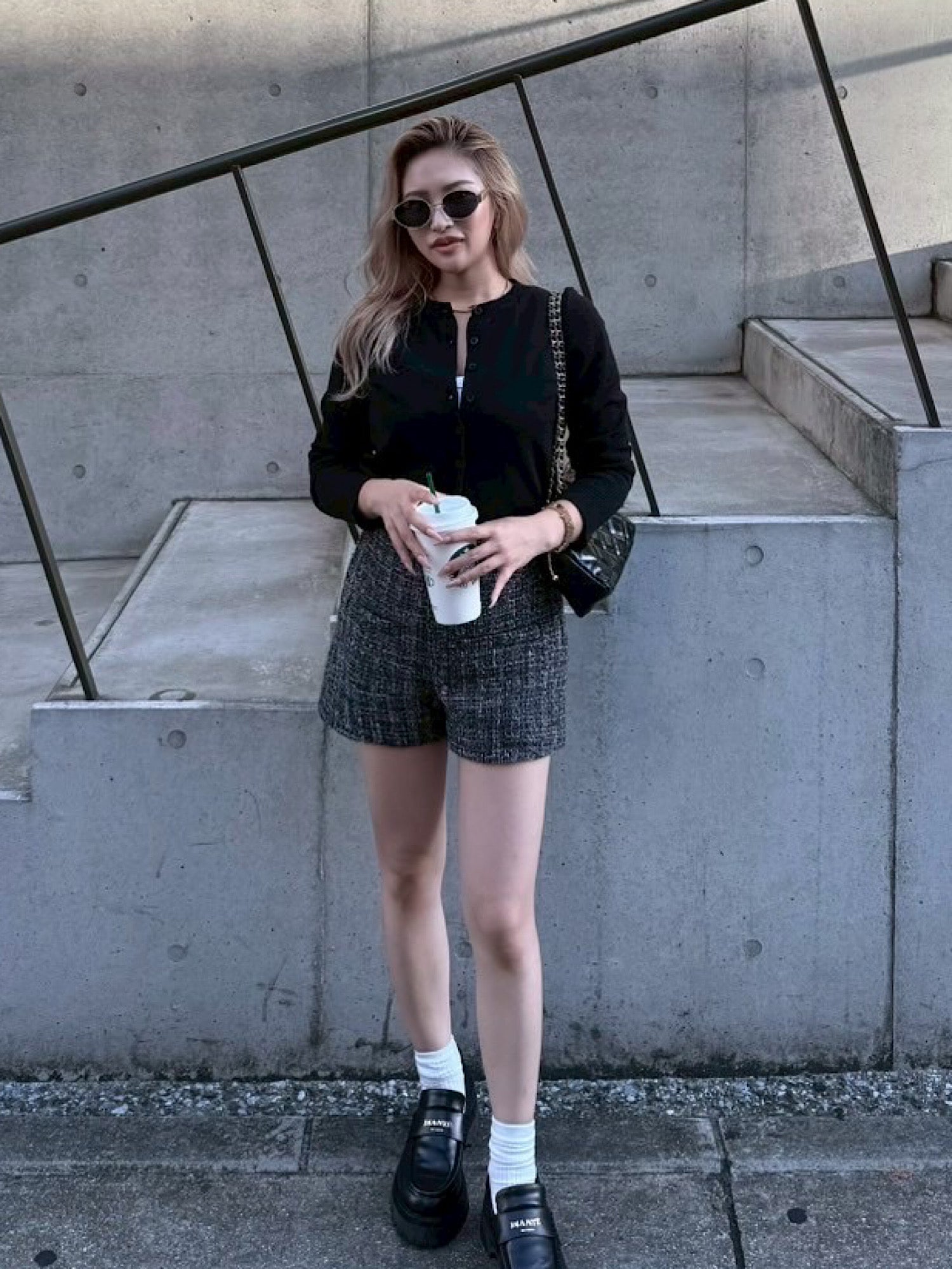 Classic tweed shorts