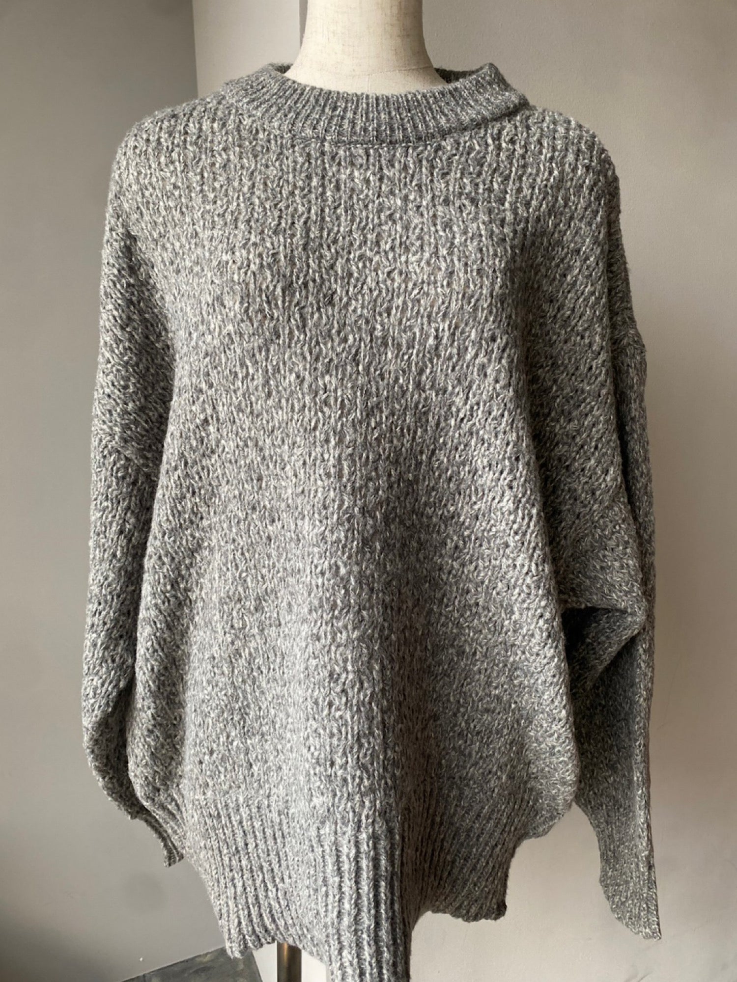 Melange loose knit