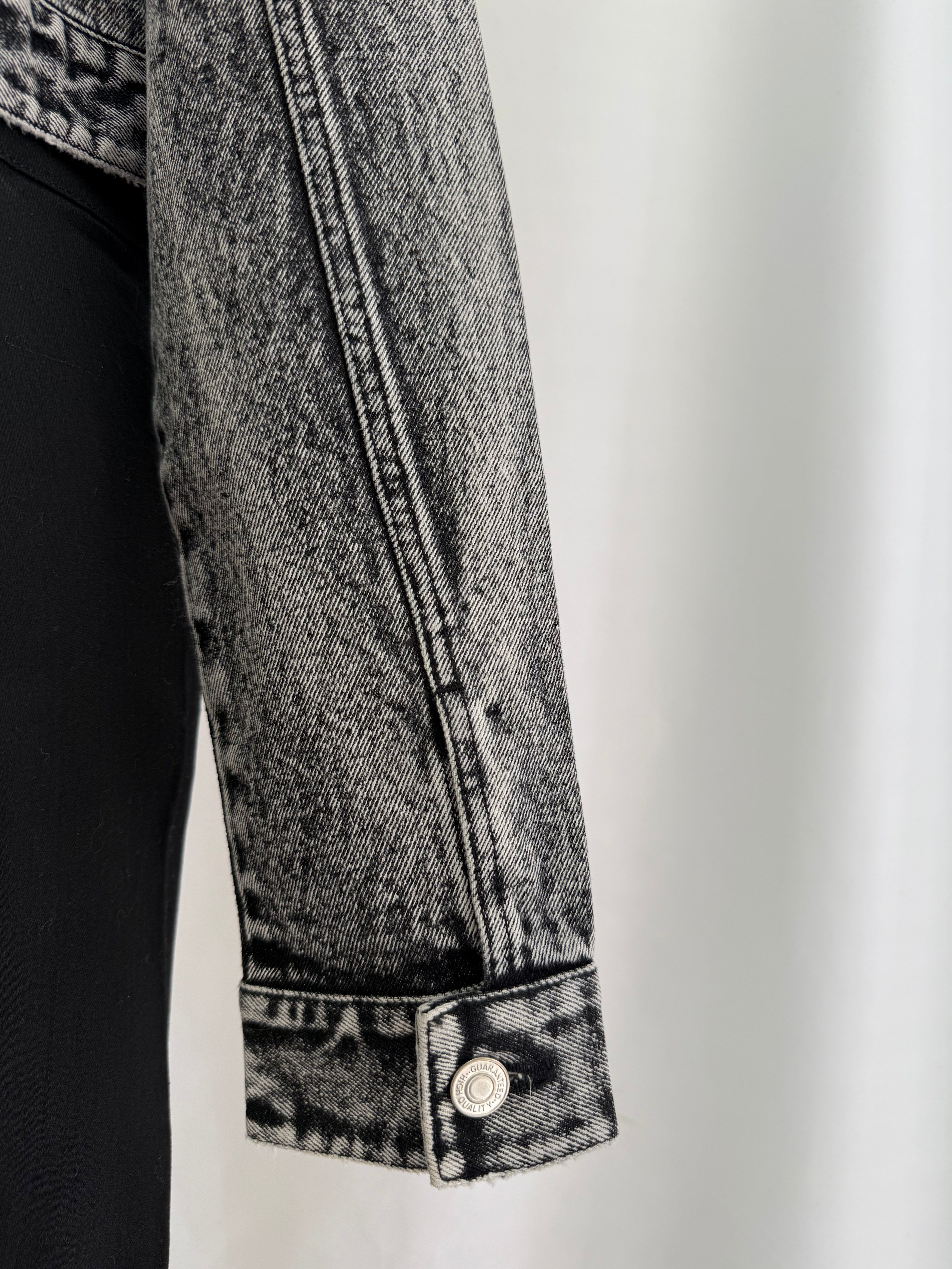 Fade denim zip up jacket