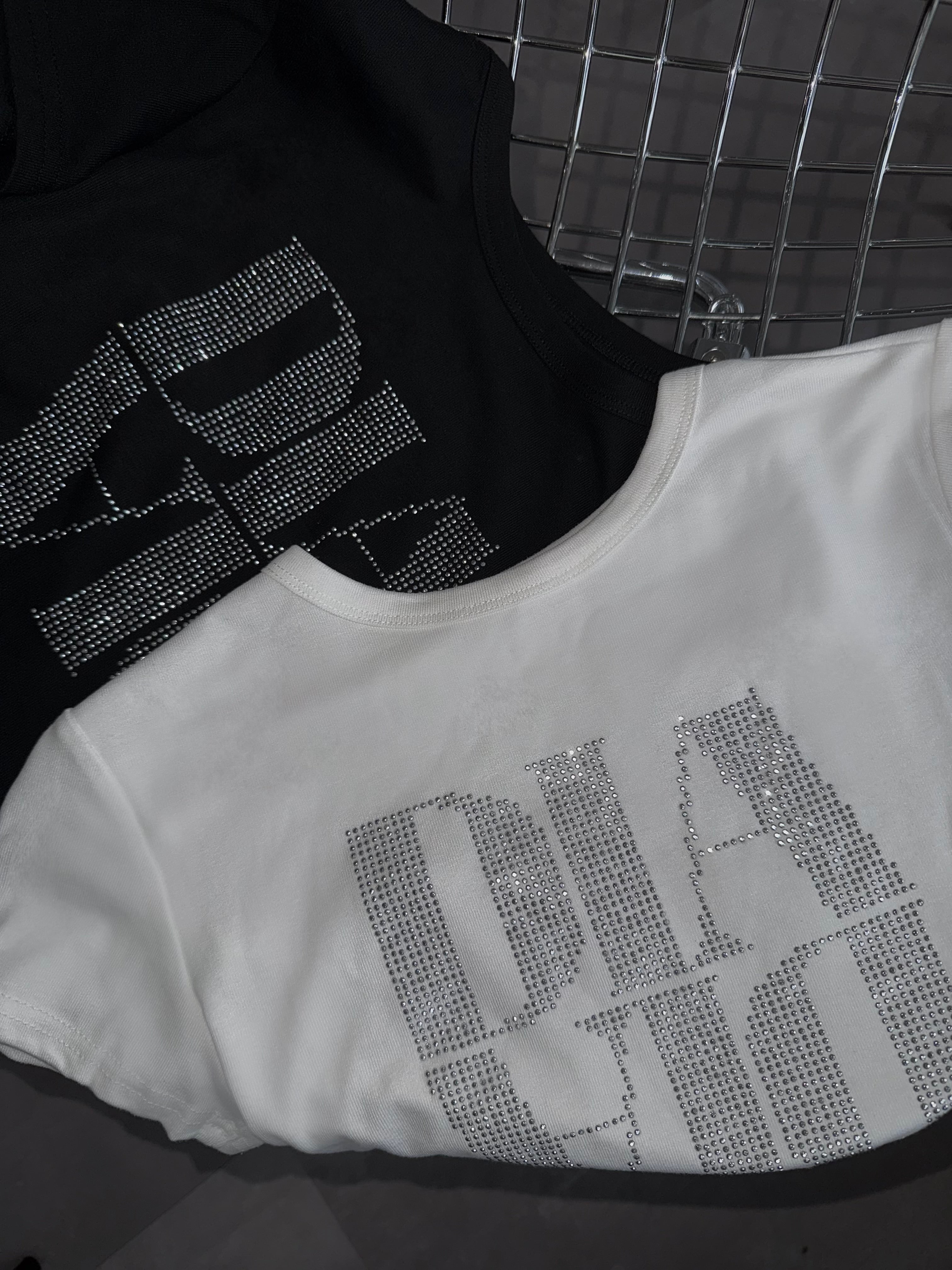 【予約】Rhinestone message mini Tee(5月下旬発送予定)