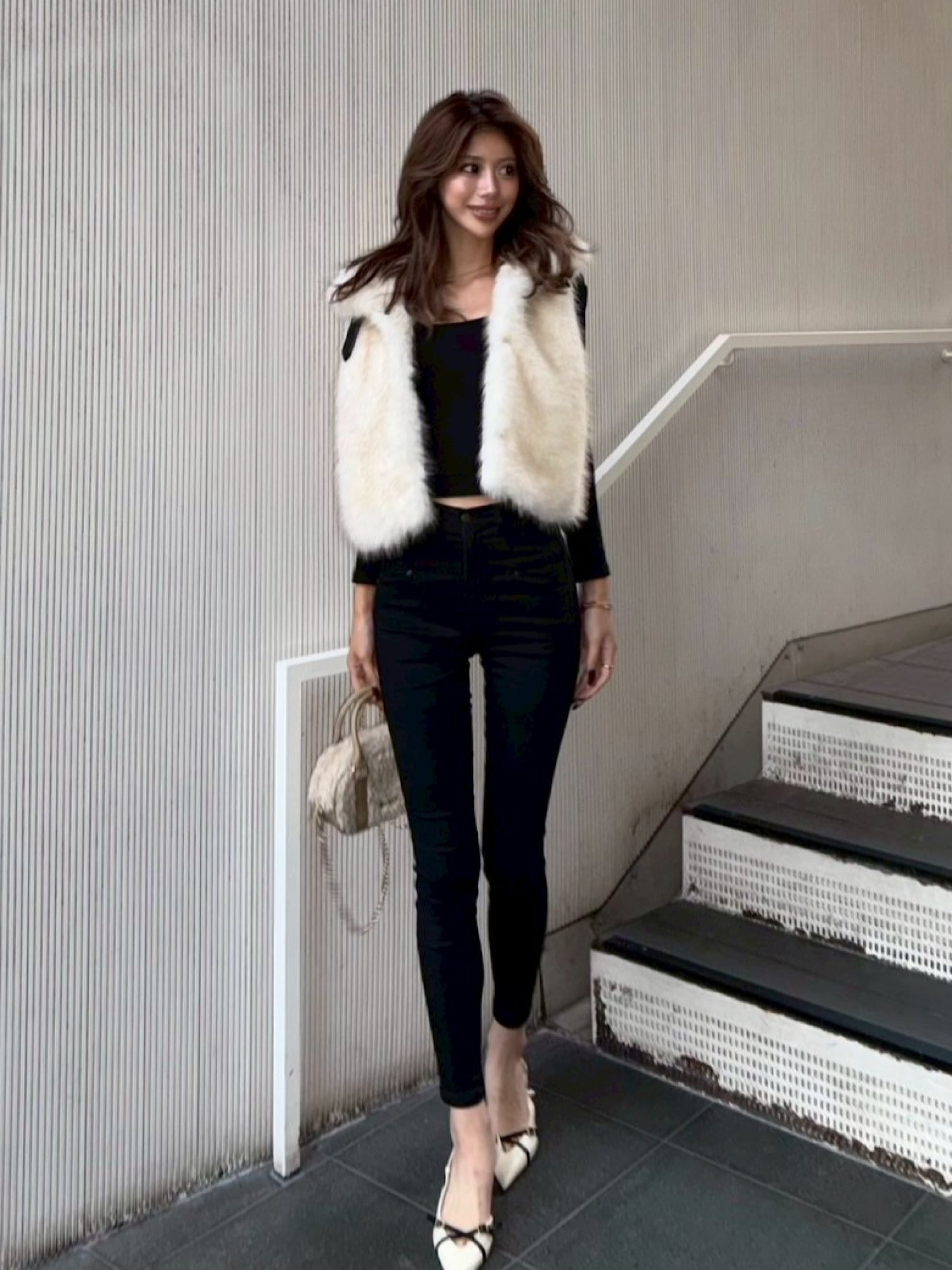 DIANTE Premium eco fur vest 専用 Premium eco fur belted vest | DIANTÉ (ディアンテ)公式通販サイト