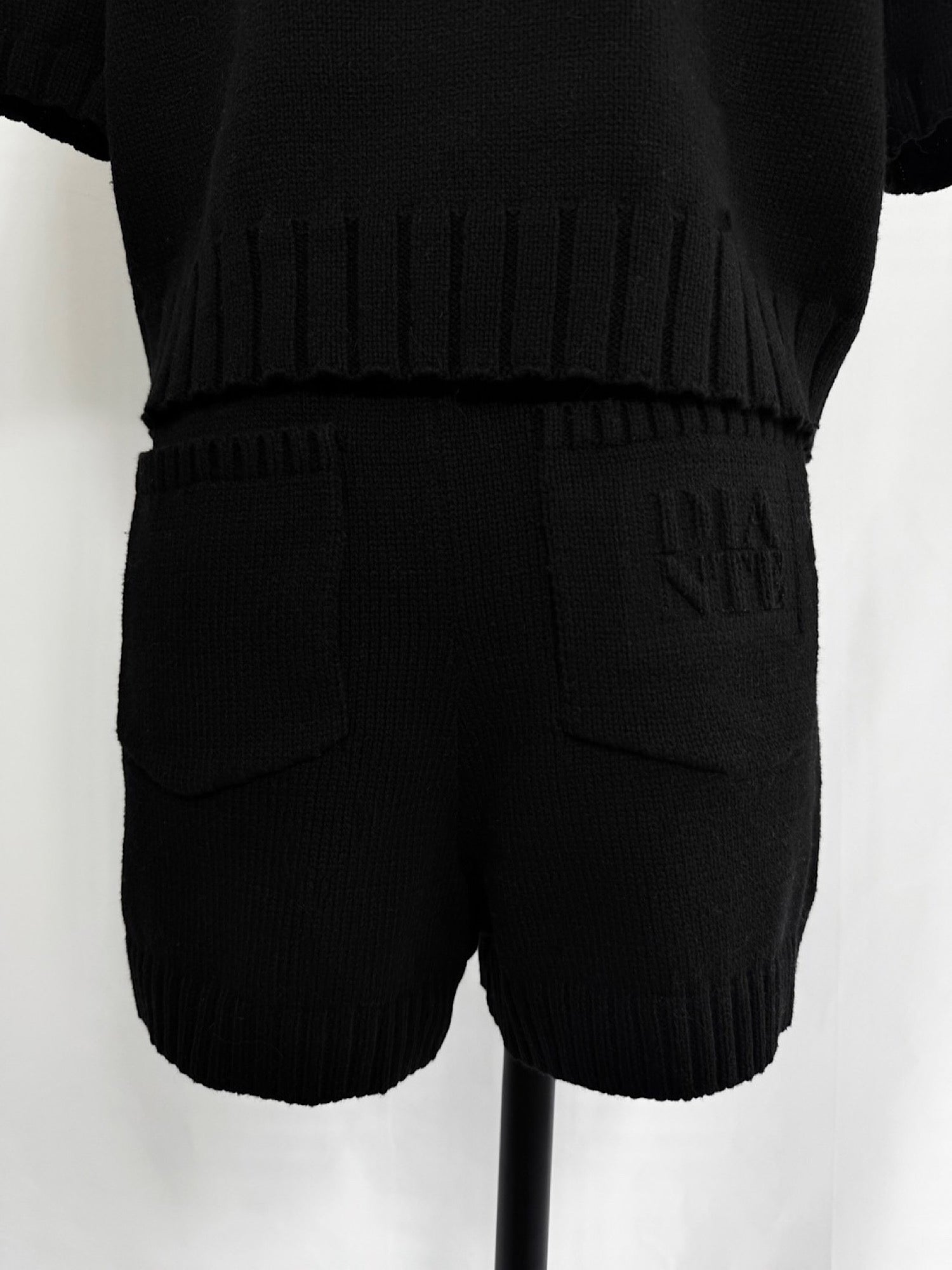 DIANTE ニットショートパンツ　ブラック ニットショートパンツ[品番：MKSW0056692]｜dazzlin（ダズリン