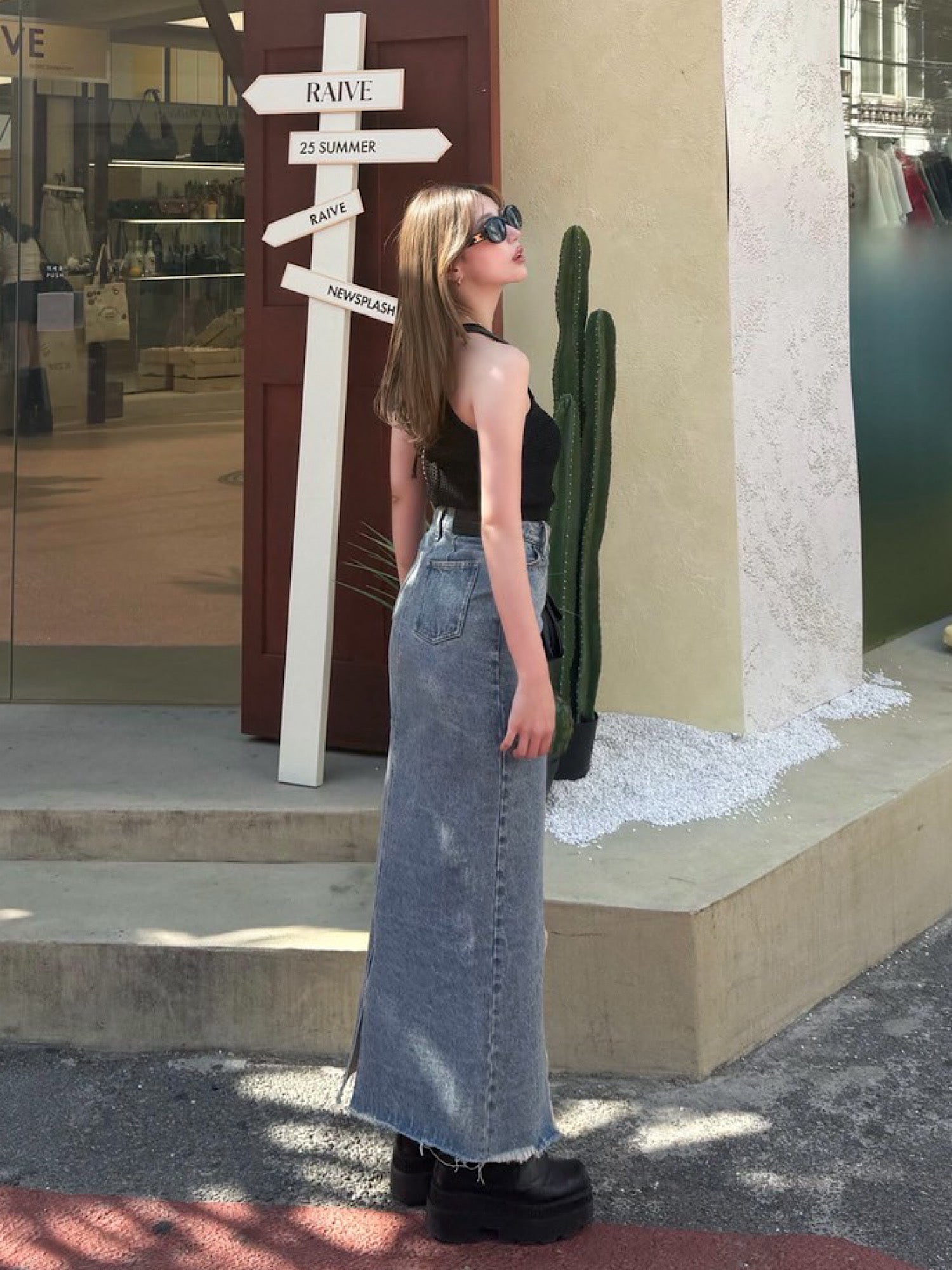 DIANTE デニム スカート スリット　REMAKE DENIM SKIRT Remake denim skirt | DIANTÉ (ディアンテ)公式通販サイト