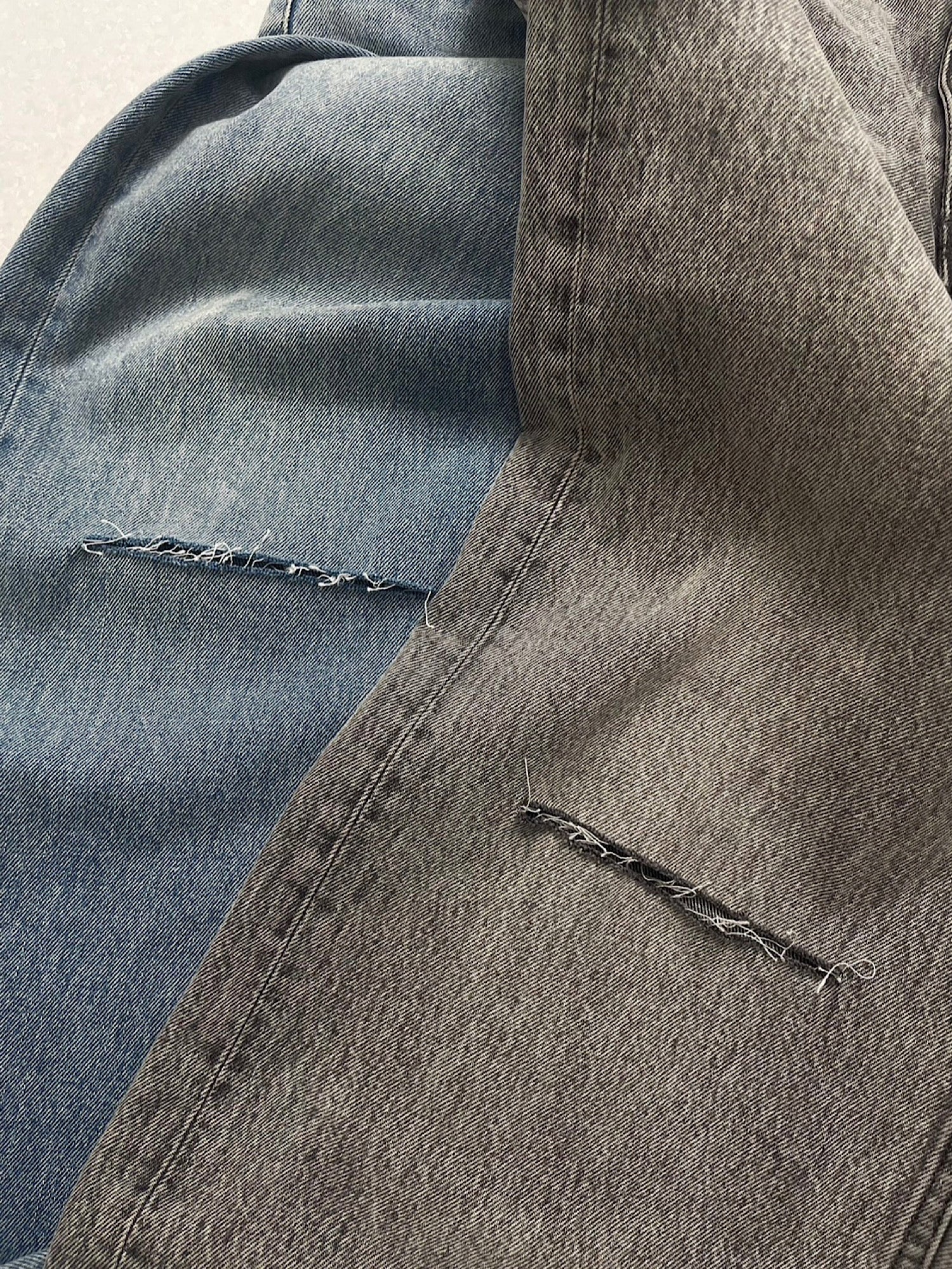 【予約】Embroidery damage denim(3月下旬～5月中旬発送予定)