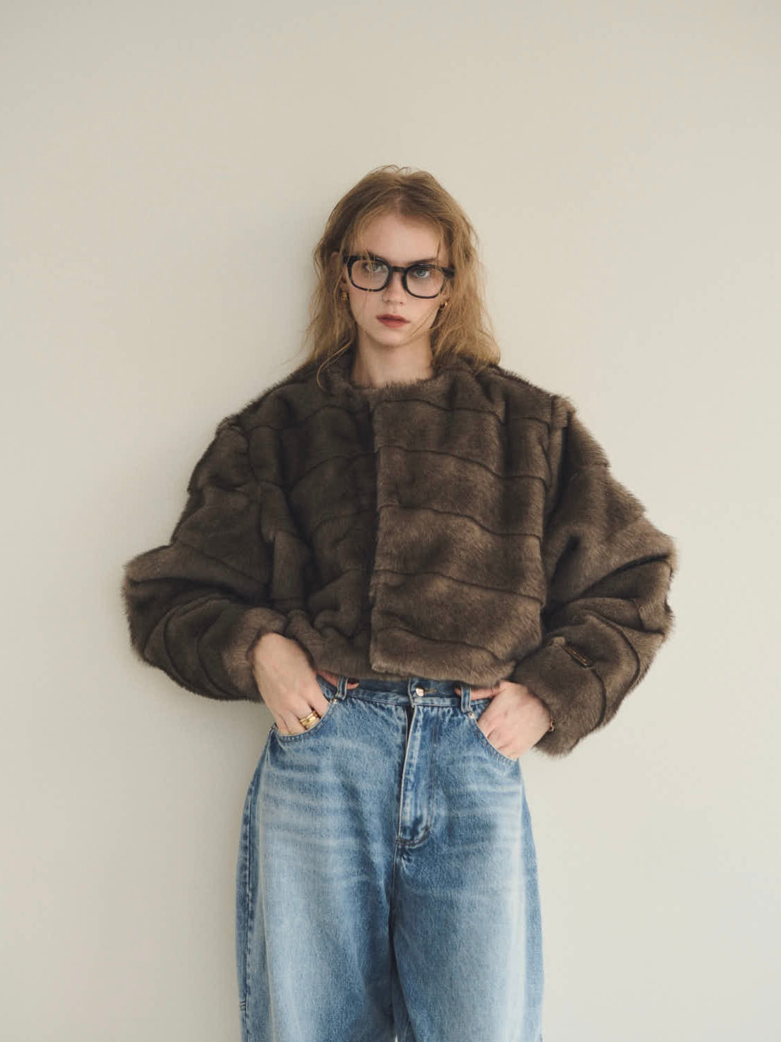 【予約】Premium eco fur switching coat(10月上旬発送予定)