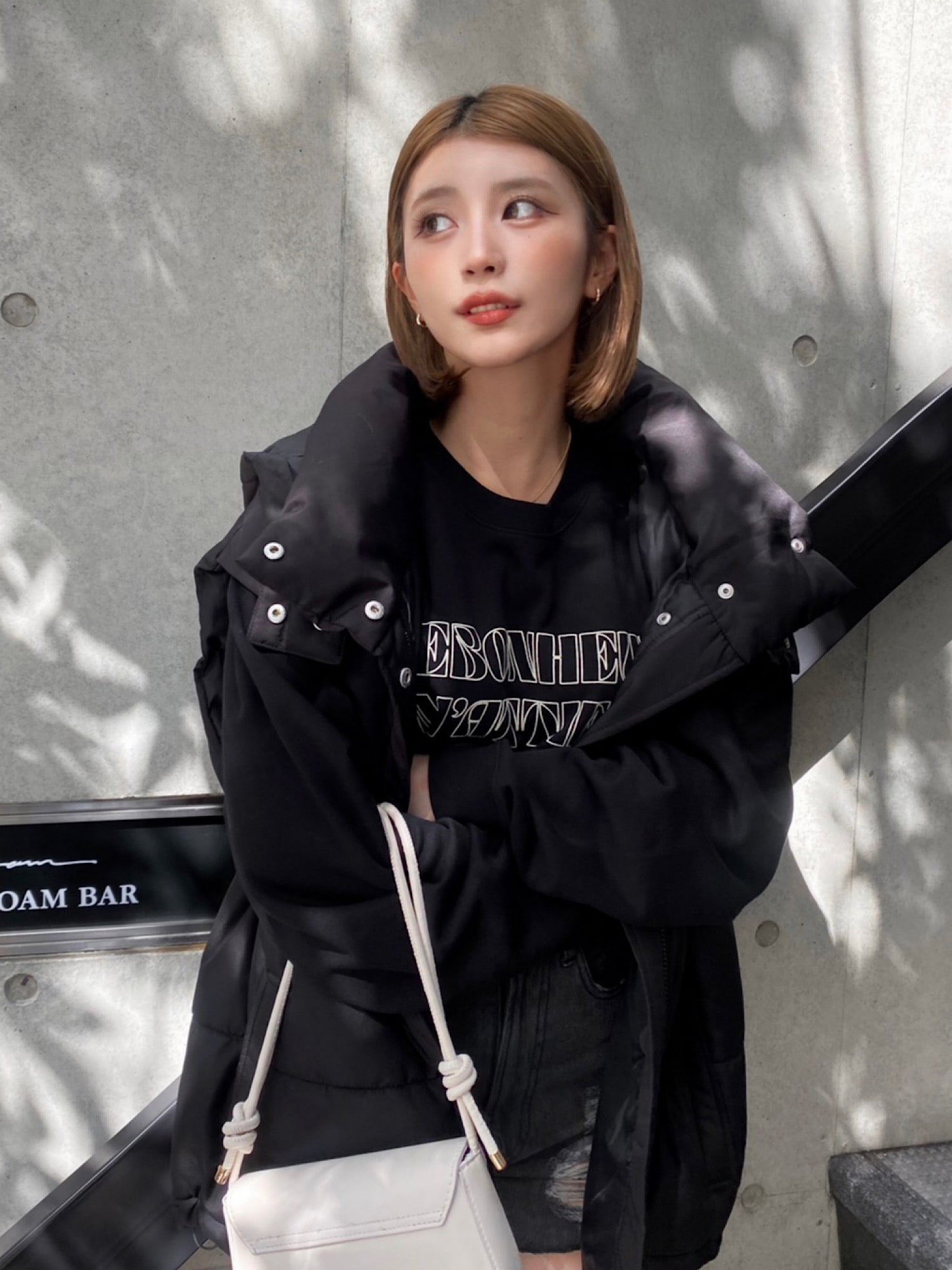 Hoodie down vest jacket