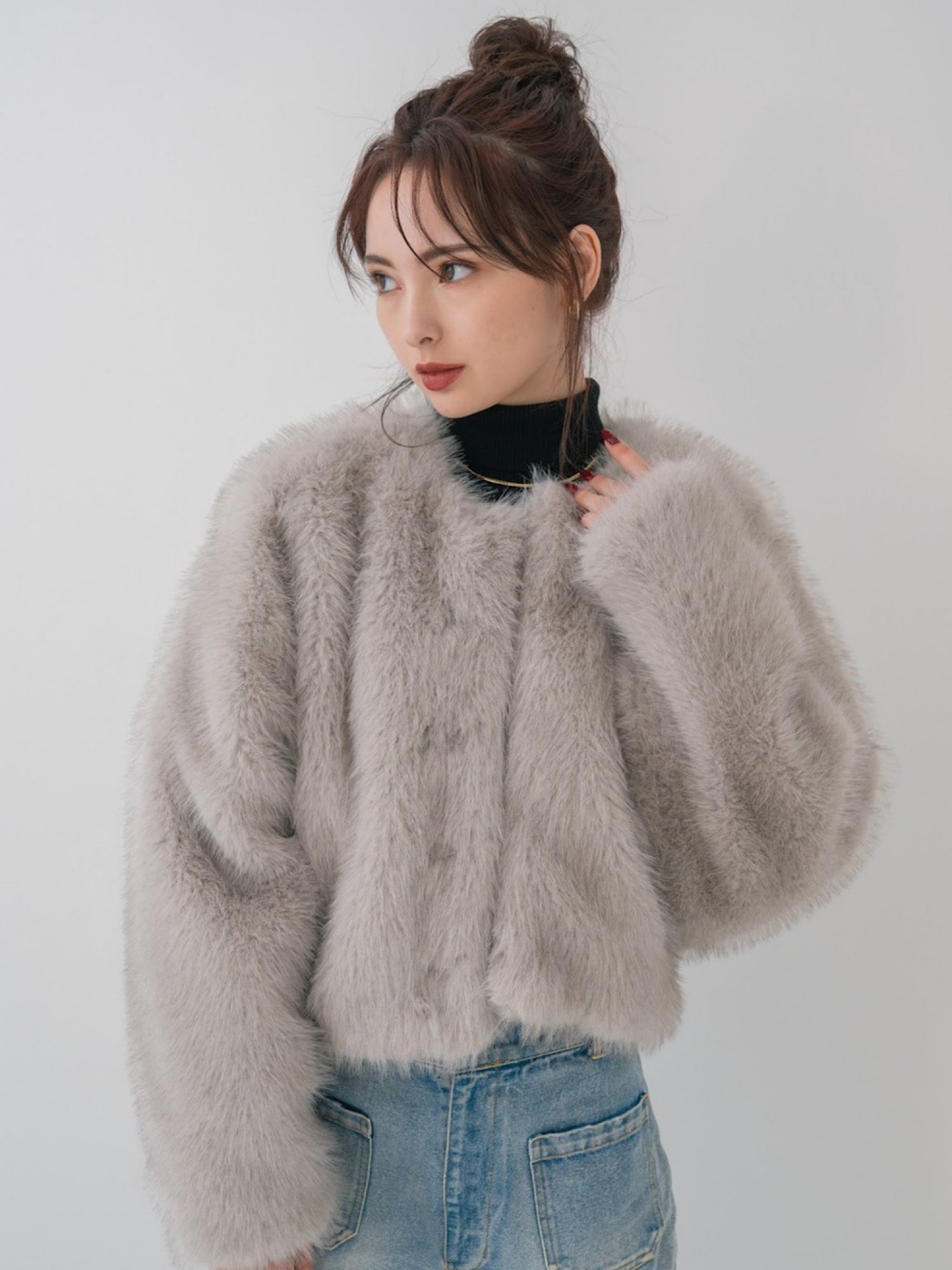 Premium eco fur jacket