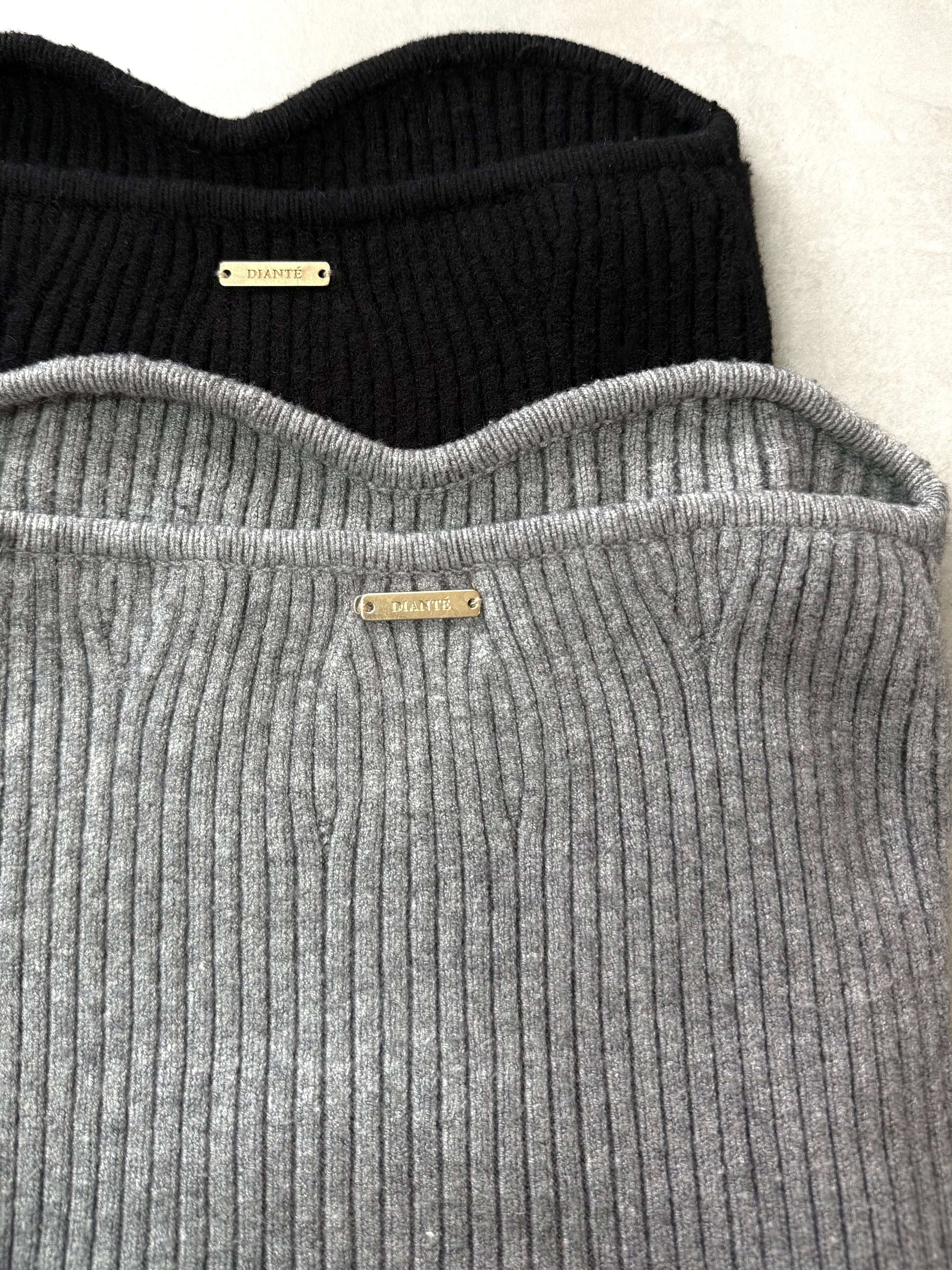 Minimal rib knit bustier | DIANTÉ (ディアンテ)公式通販サイト