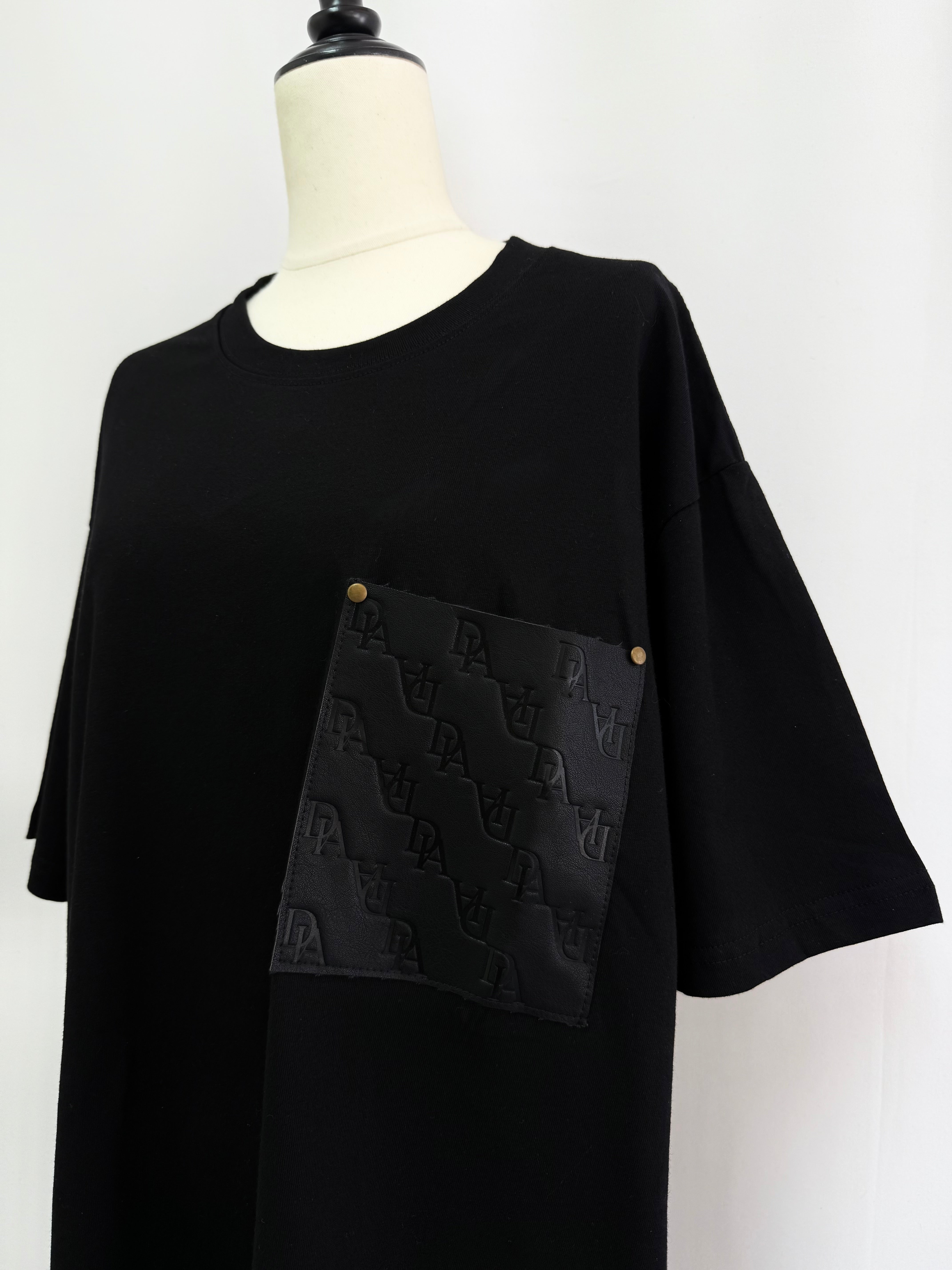【予約】Leather pocket over Tee(7月中旬〜8月中旬発送予定)