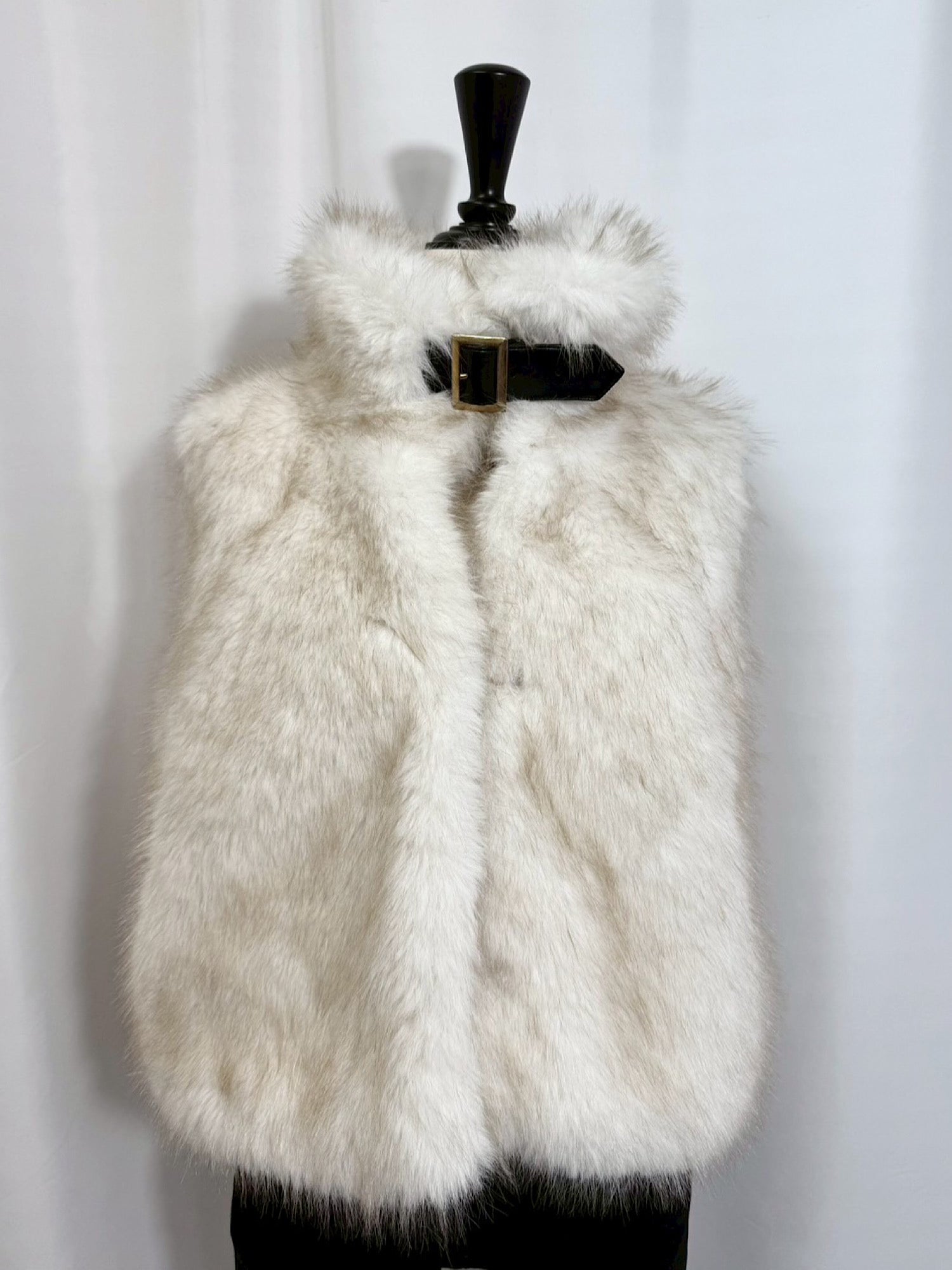 【予約】Premium eco fur belted vest(11月上旬〜中旬発送予定)