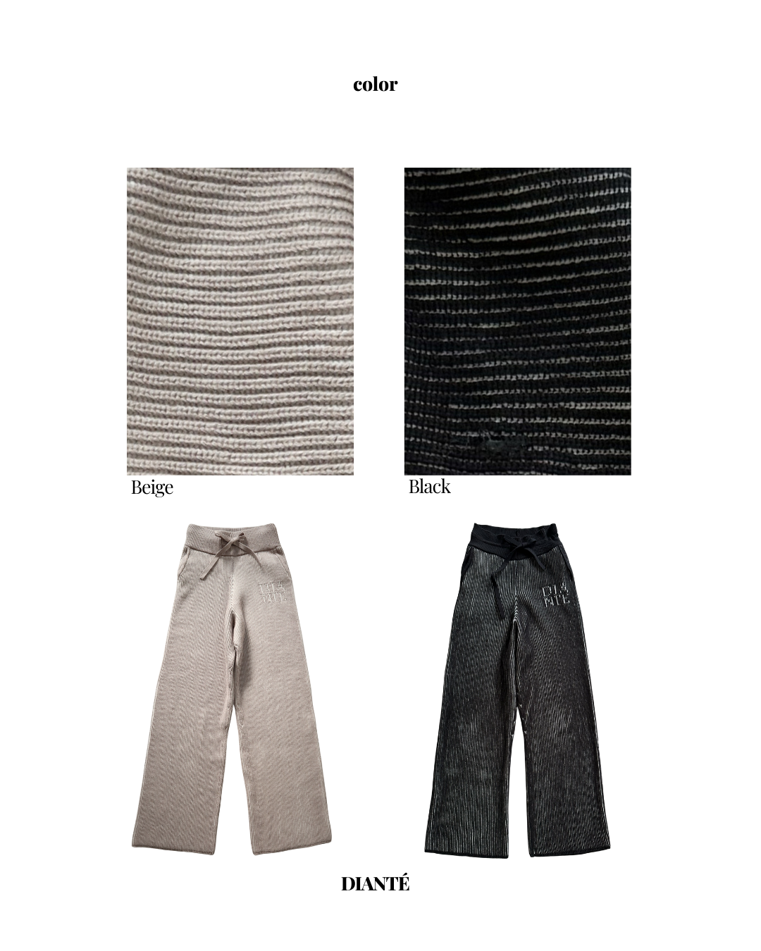 【予約】Royal rib knit pants(SETUP着用可)(2月上旬〜中旬発送予定)