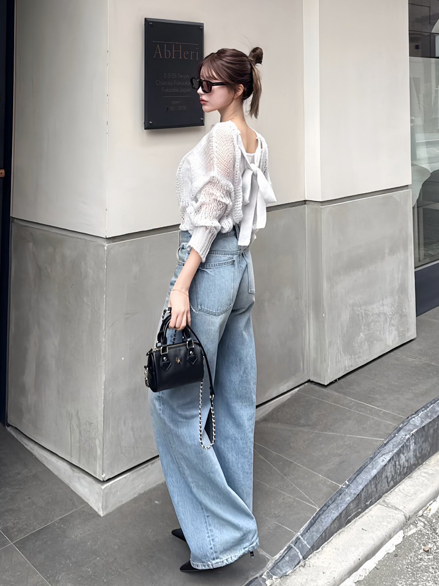 Embroidery damage denim