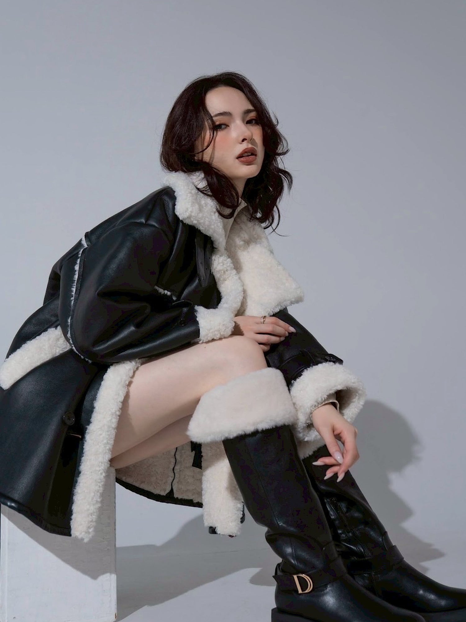Boa flap engineer long boots | DIANTÉ (ディアンテ)公式通販サイト