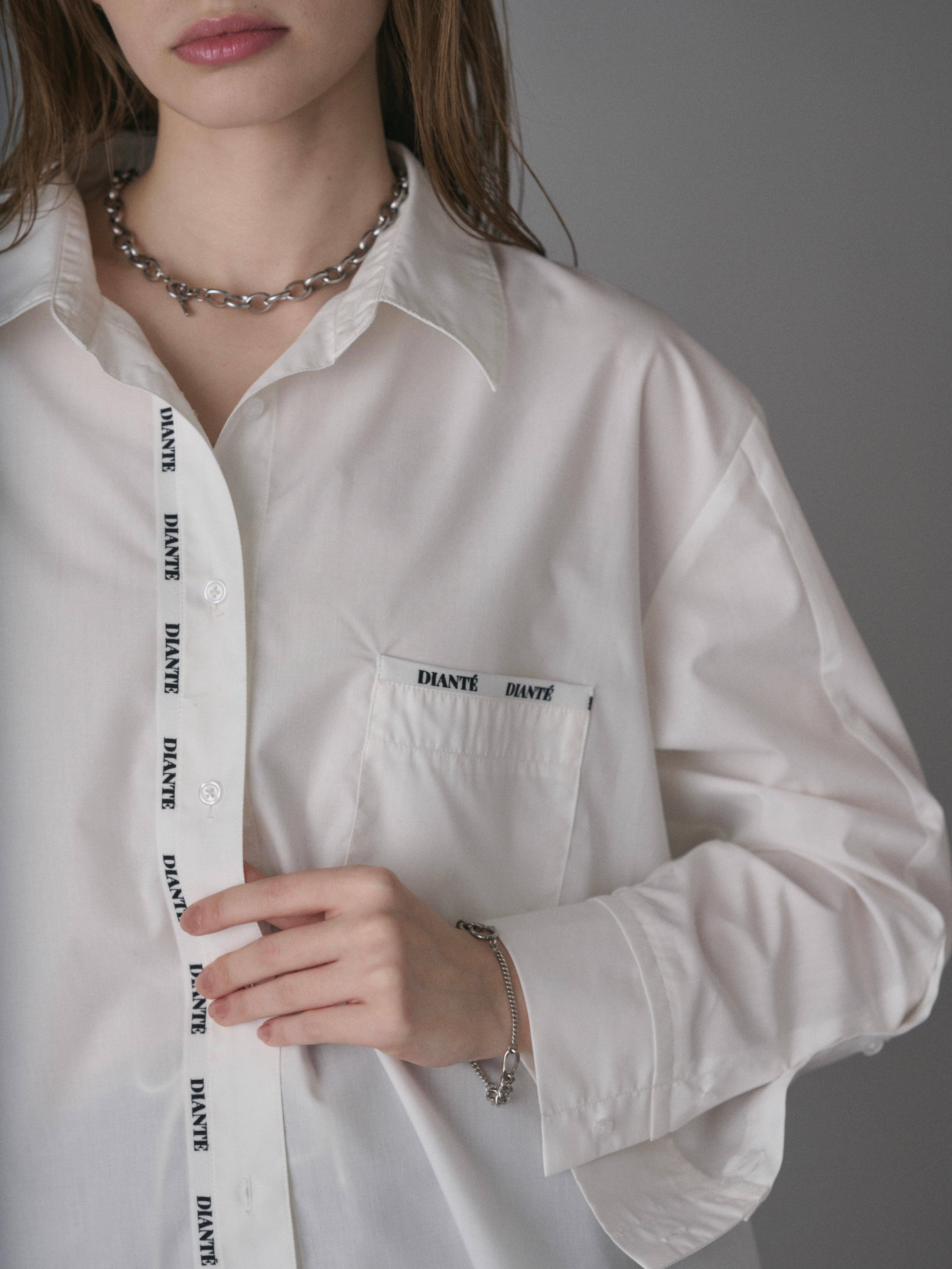 Logo tape loose shirts | DIANTÉ (ディアンテ)公式通販サイト