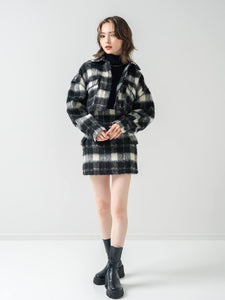 Shaggy mini skirt (SET UP着用可）
