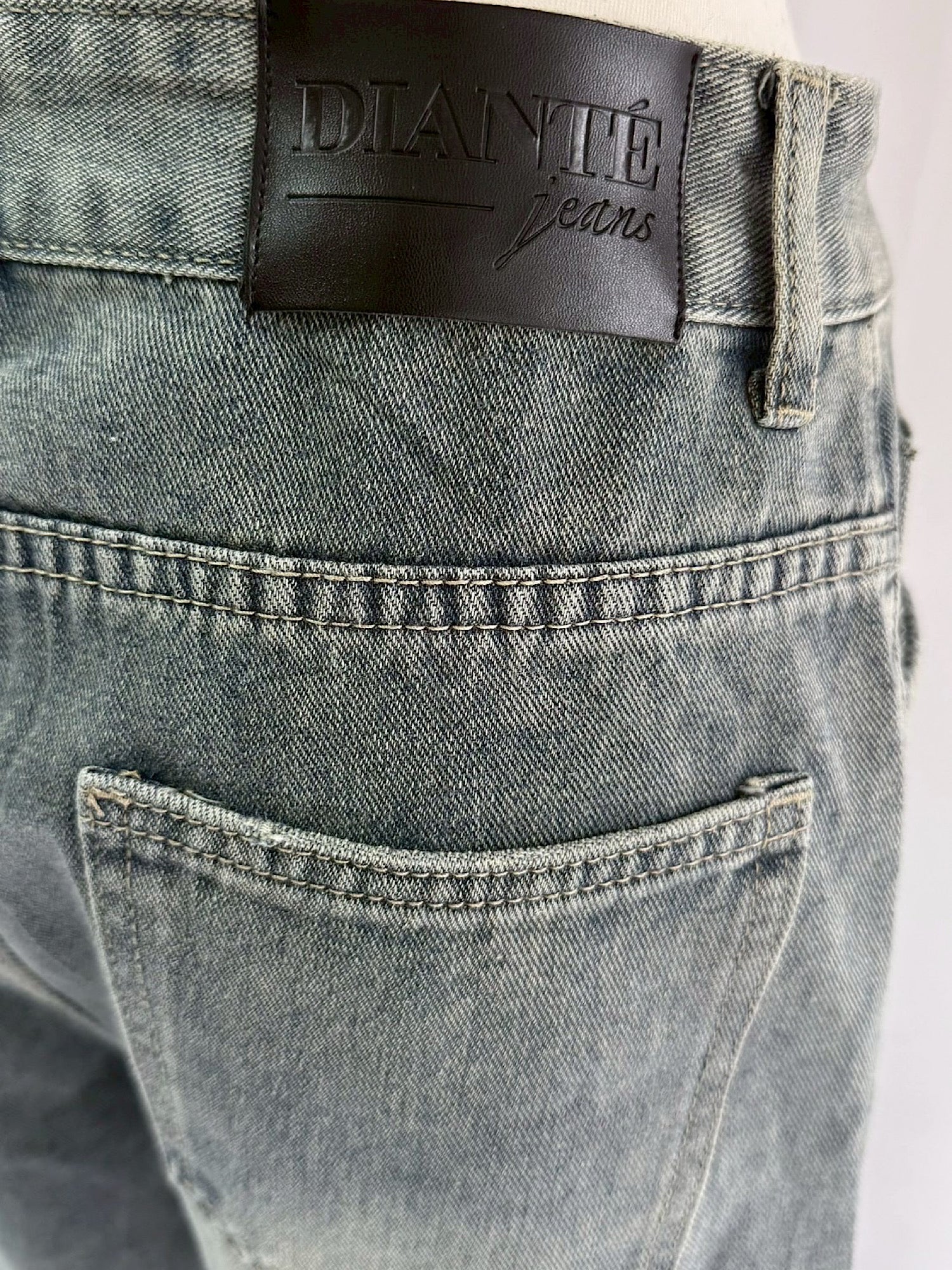 Gradation bijou loose denim