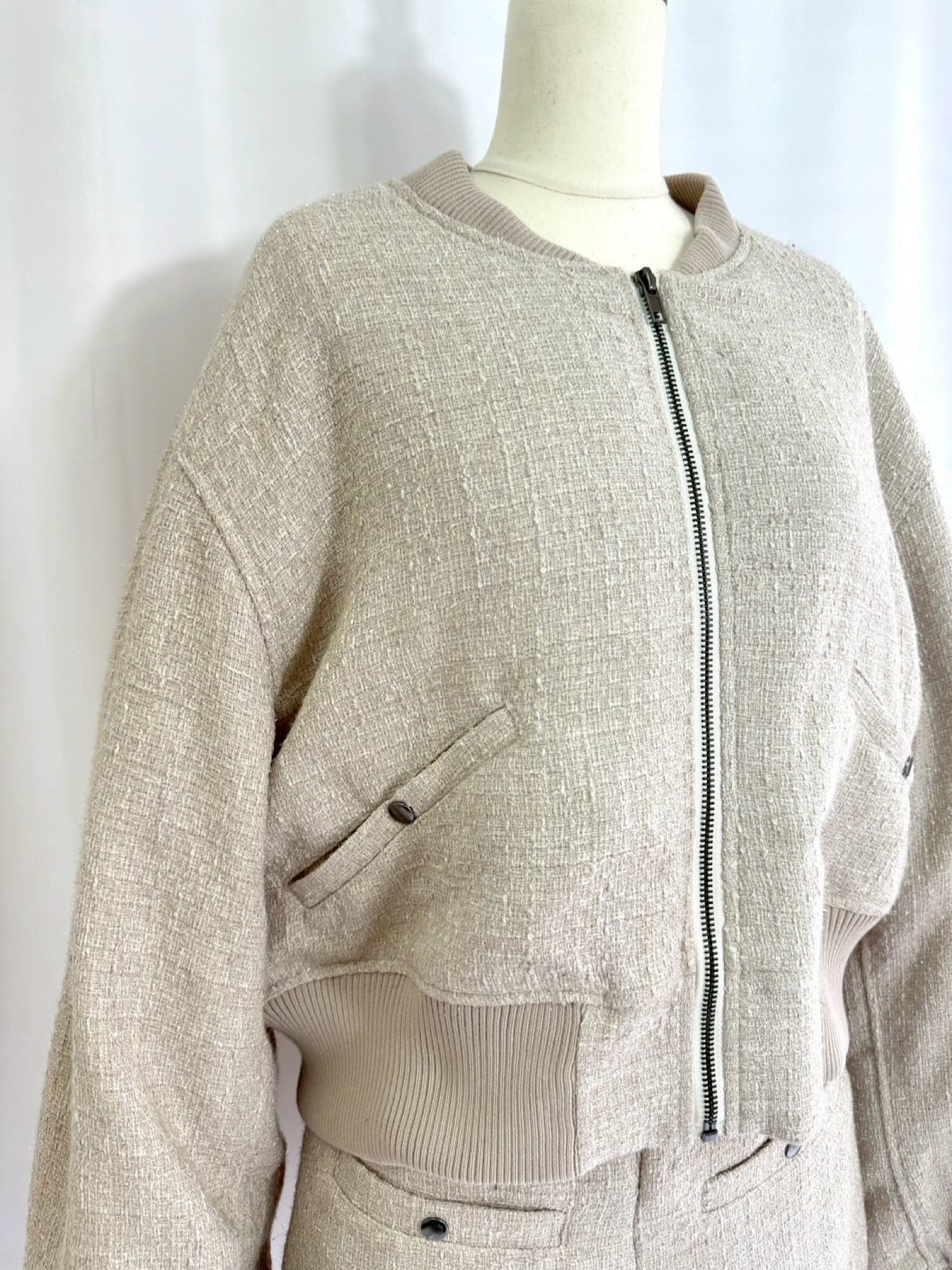 Classic tweed blouson