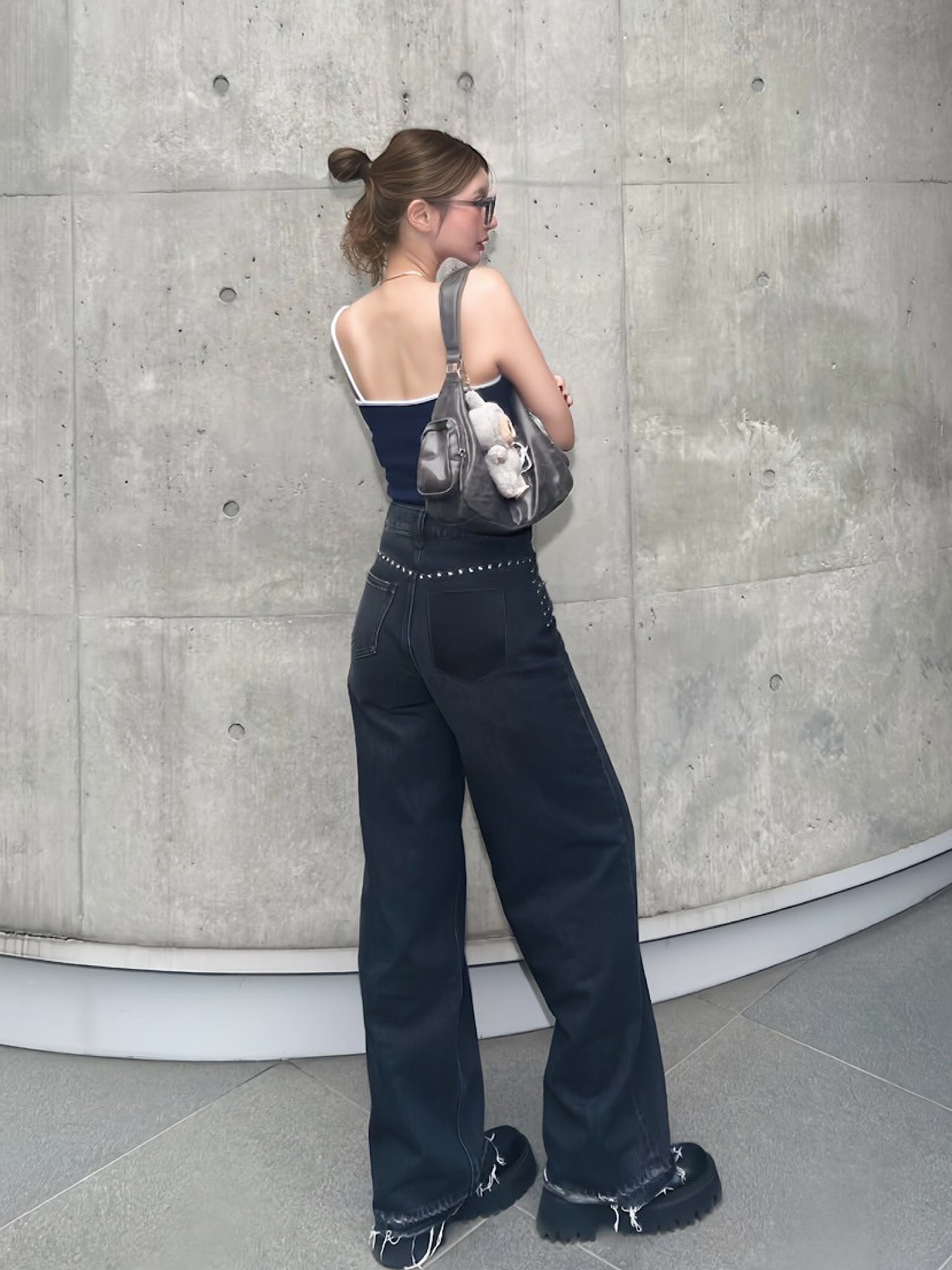 【予約】Rivet design loose denim(10月下旬〜11月上旬発送予定)