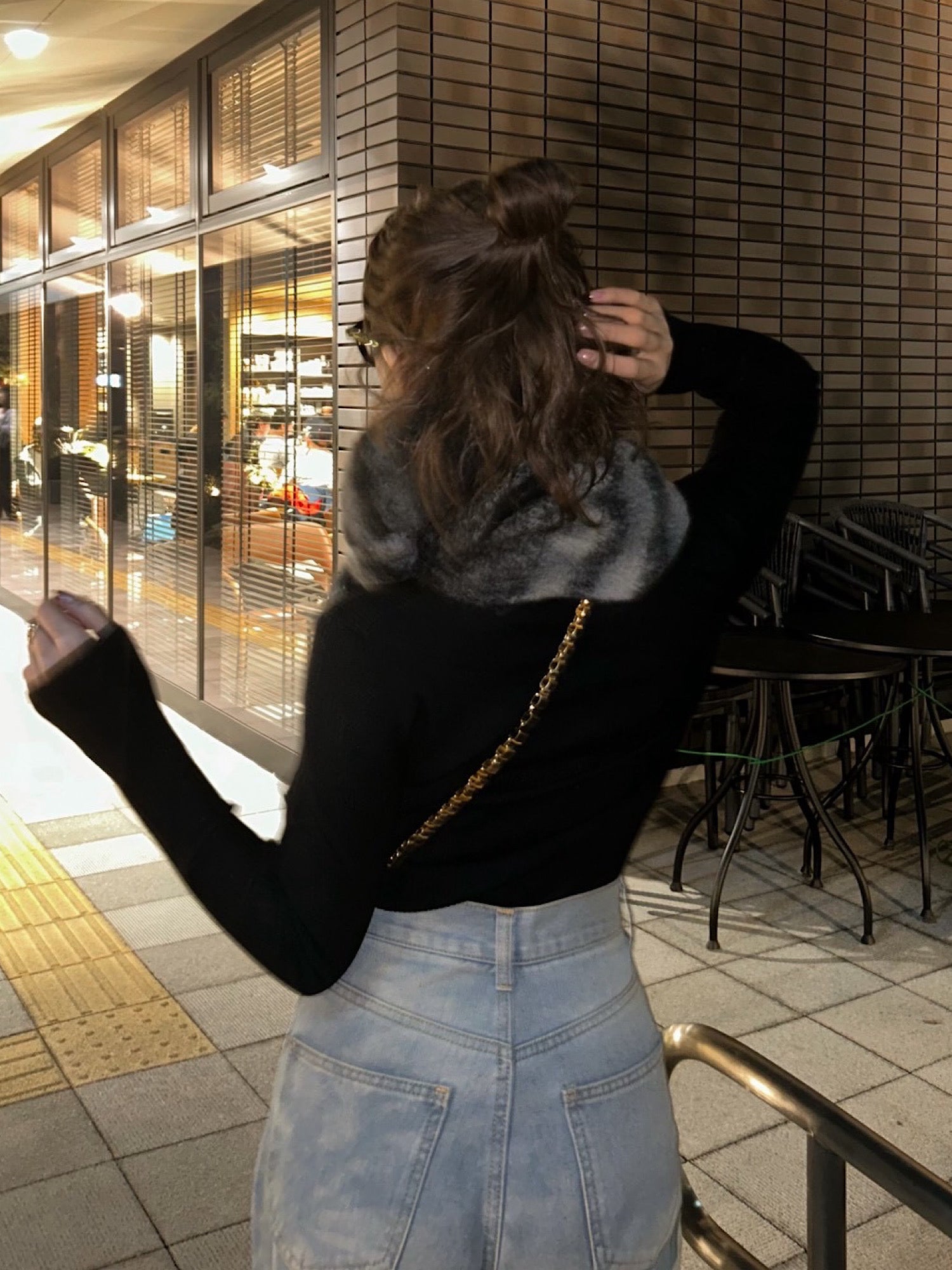 Shaggy check volume stall/muffler | DIANTÉ (ディアンテ)公式通販サイト