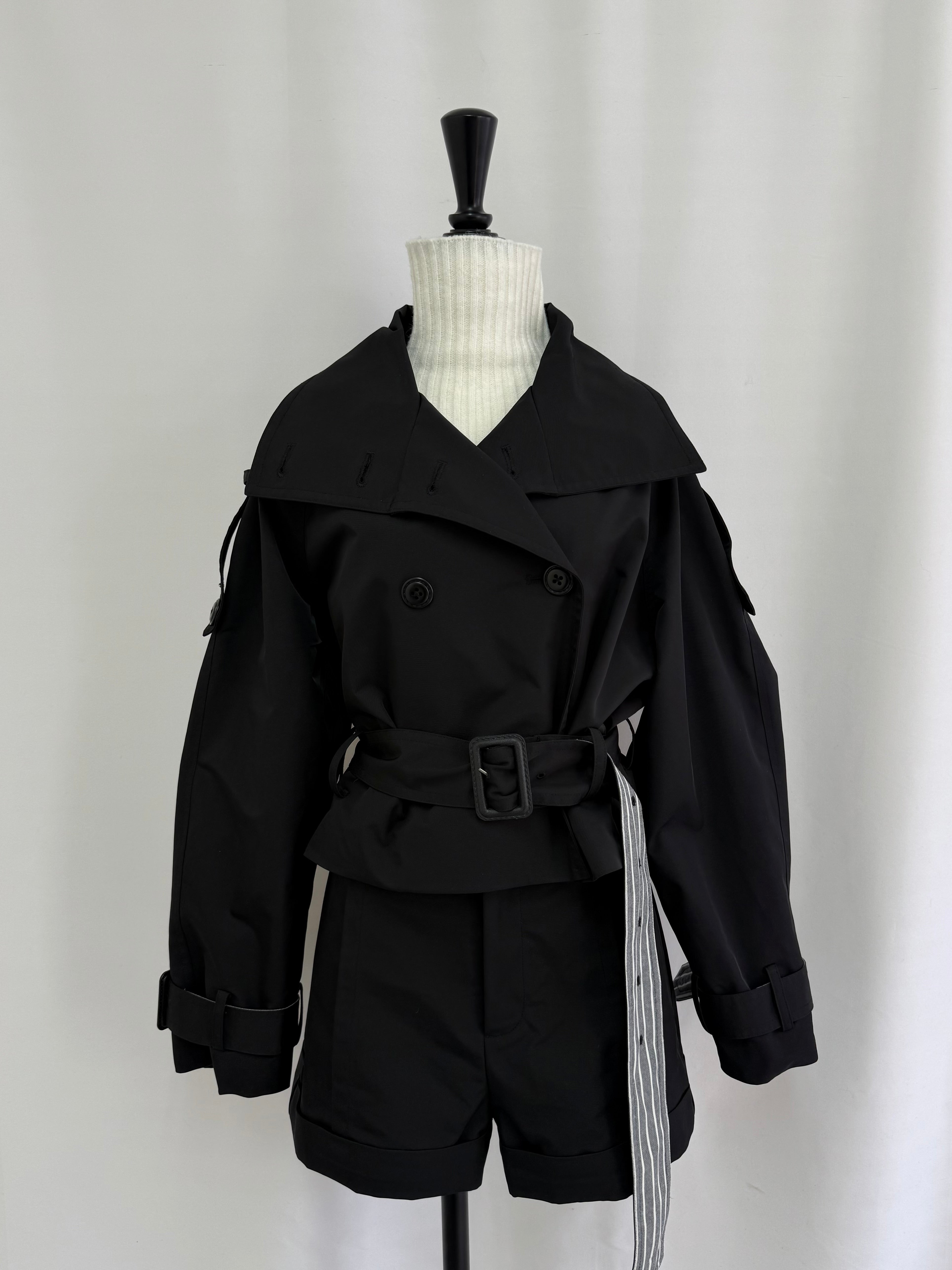 【予約】Raglan sleeve short trench coat(4月上旬〜中旬発送予定)