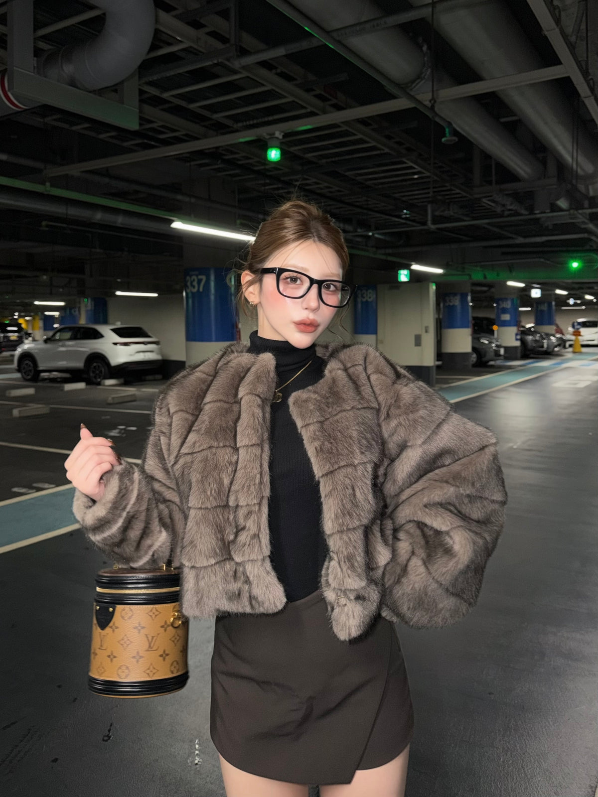 【予約】Premium eco fur switching coat(10月上旬〜11月中旬発送予定)