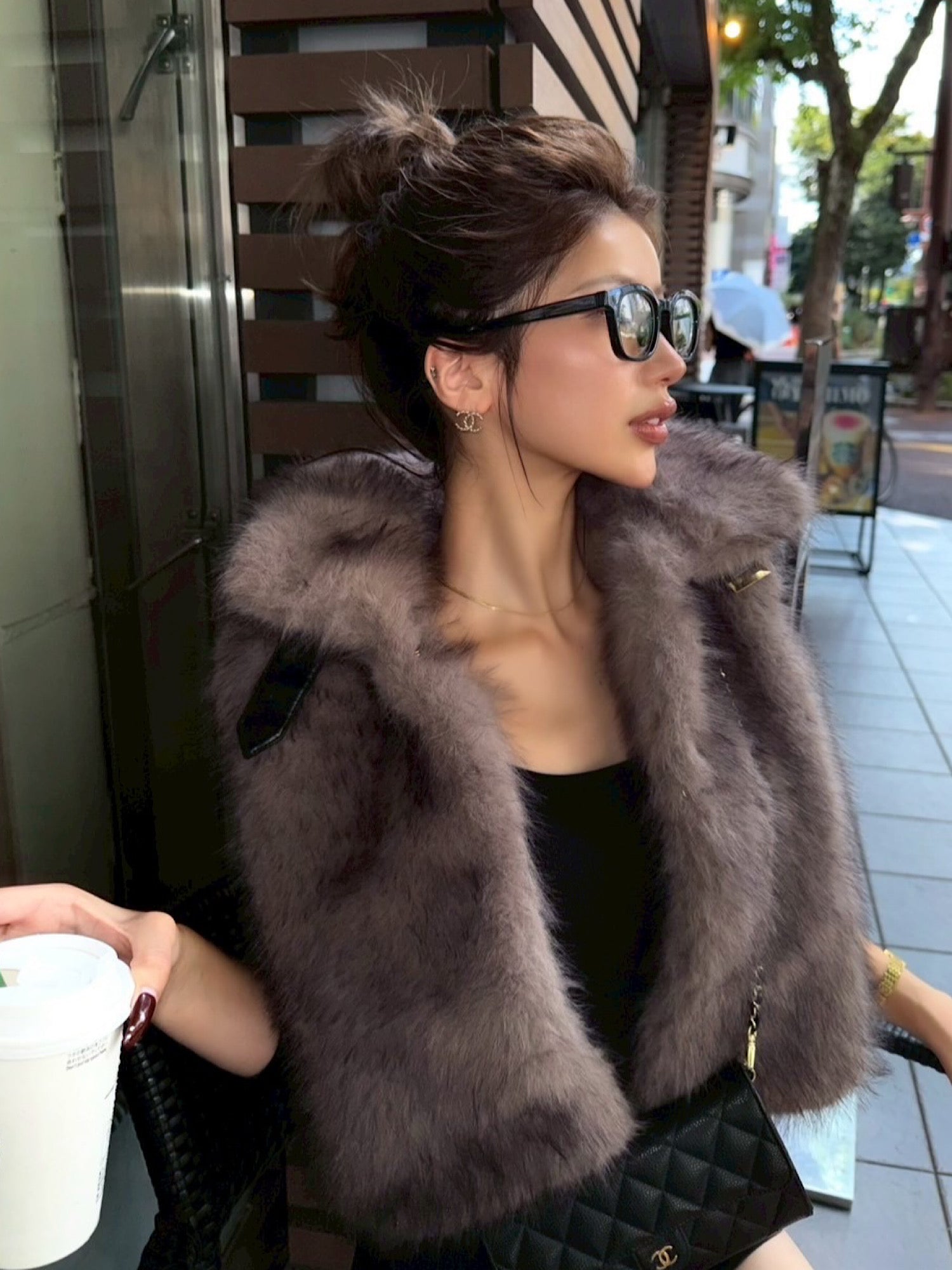 Premium eco fur belted vest | DIANTÉ (ディアンテ)公式通販サイト