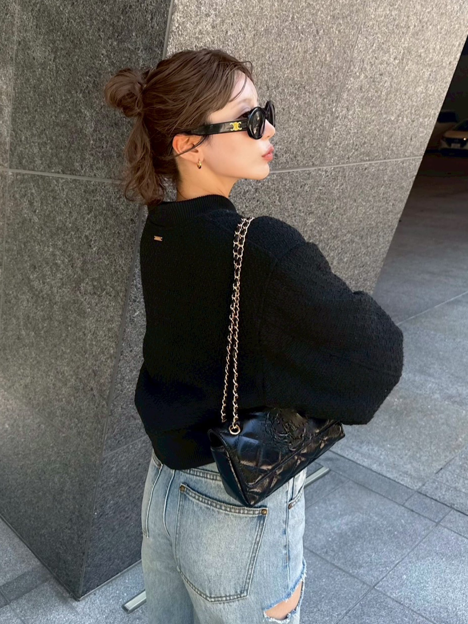 Classic tweed blouson