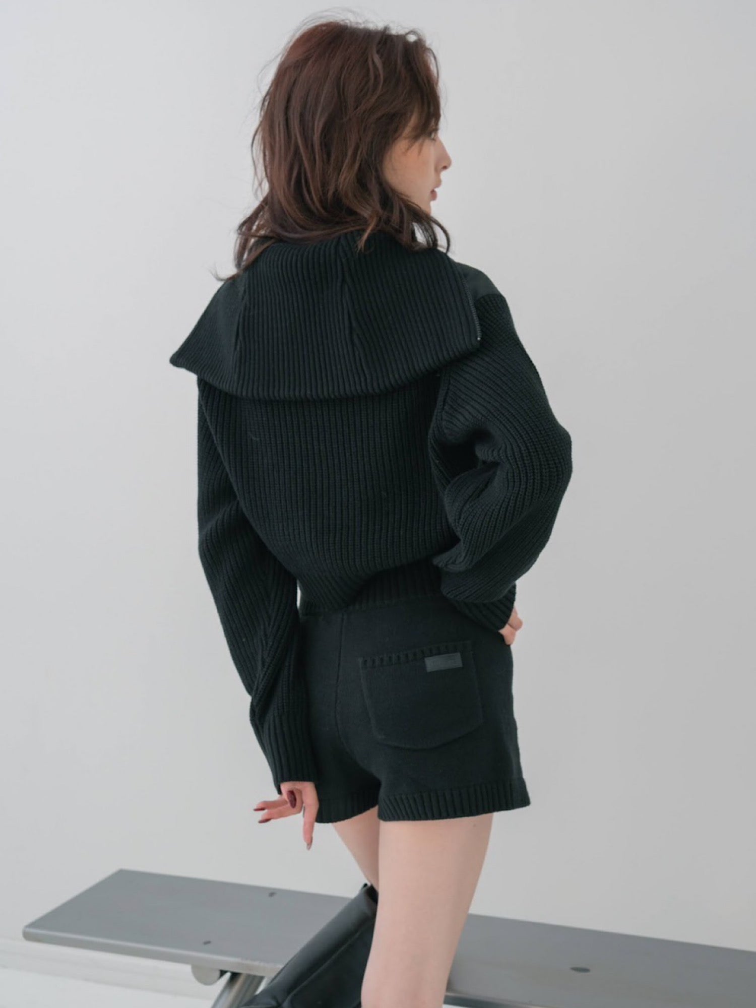 ジャケット・アウター BIG COLOR KNIT DOCKING PUFFY BLOUSON 大人気、BIG COLOR KNIT DOCKING PUFFY BLOUSON