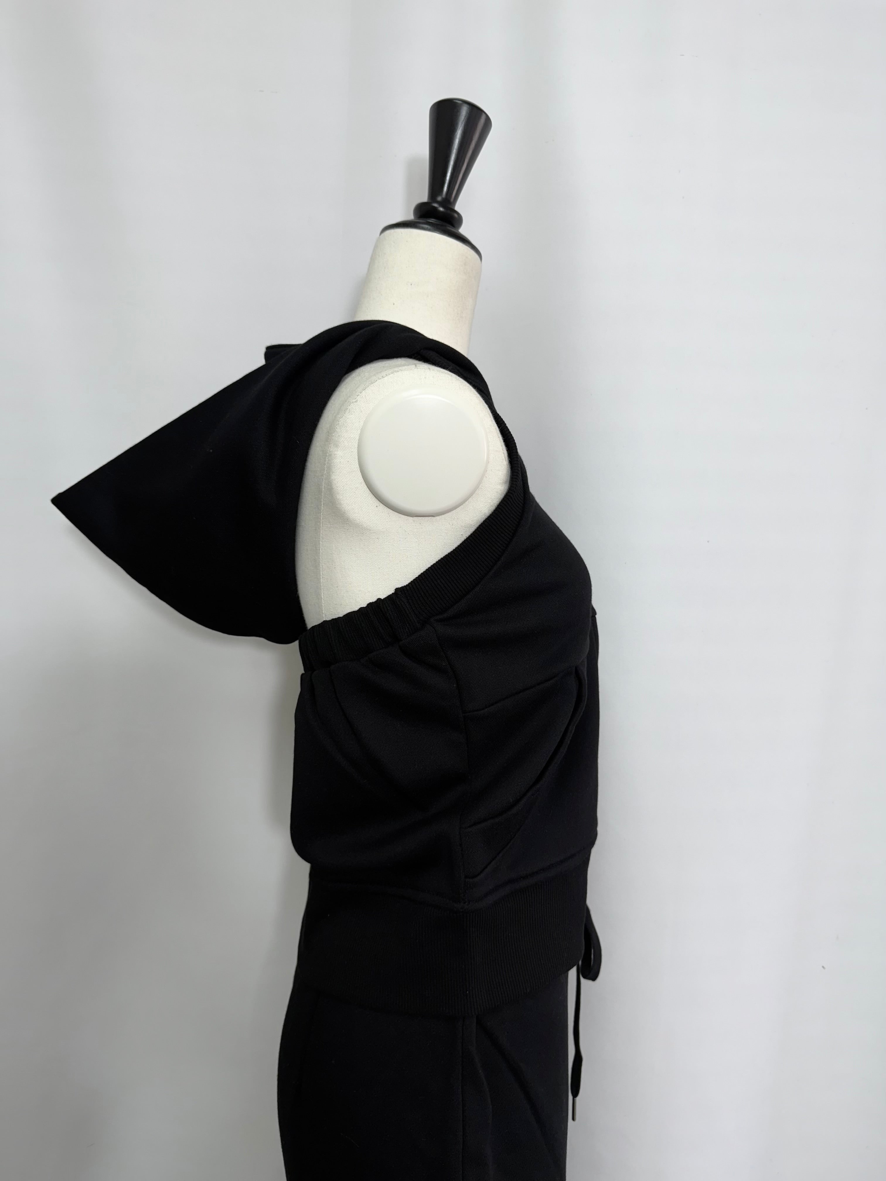 Sleeveless zip up sweat hoodie(SETUP着用可)