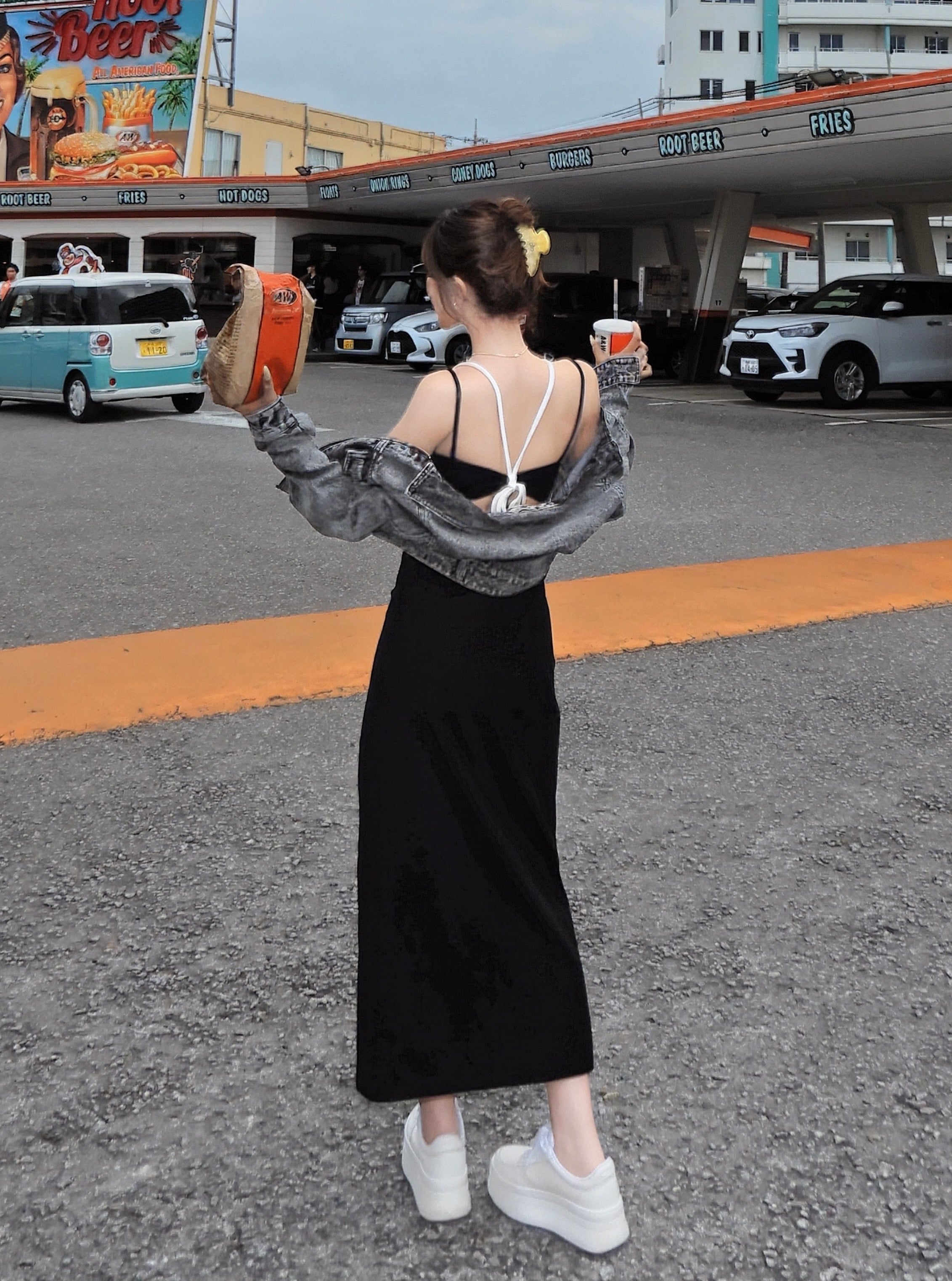 Fade denim zip up jacket