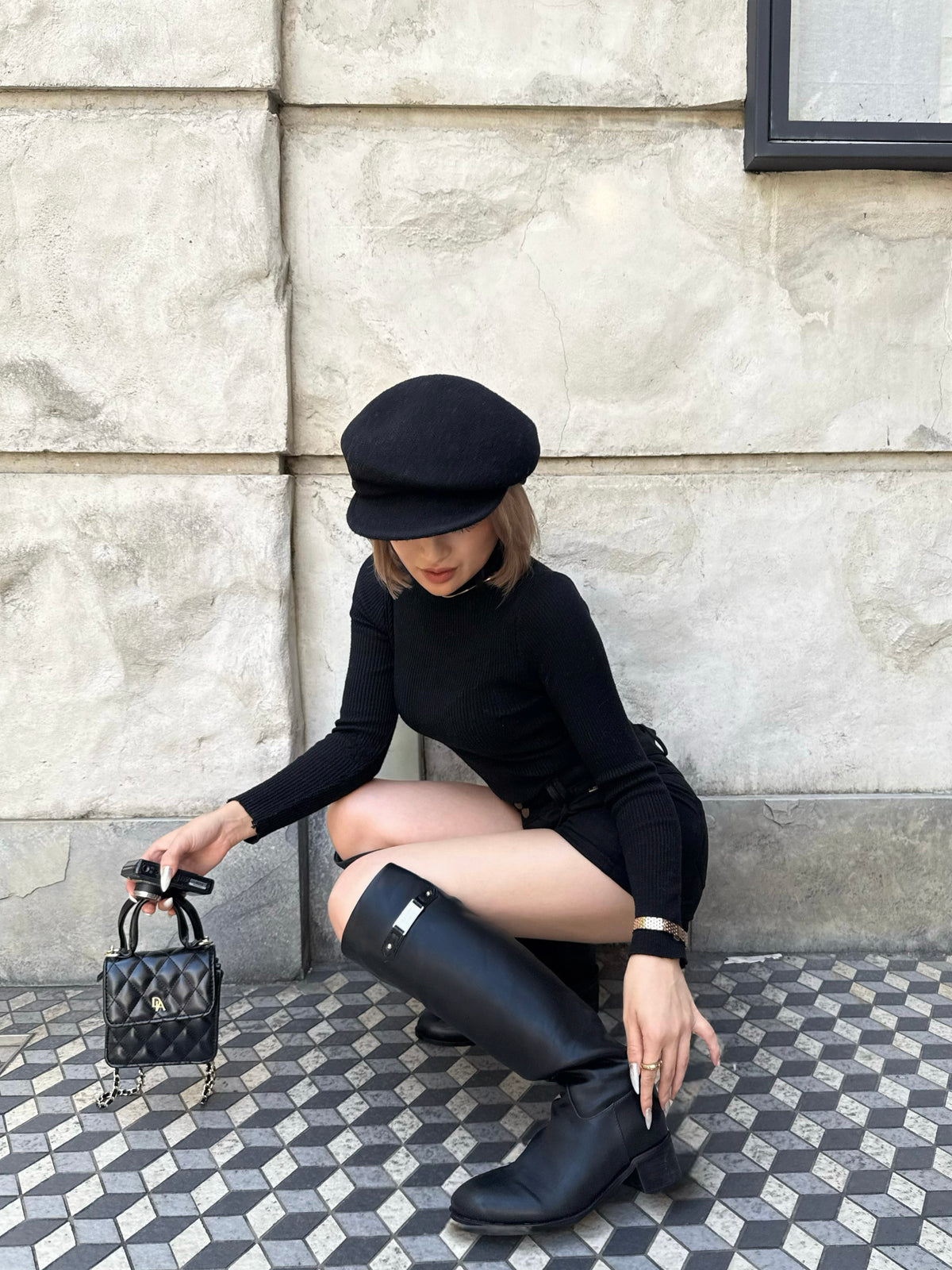 Metal plate long boots
