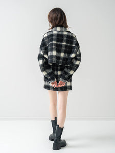 Shaggy mini skirt (SET UP着用可）