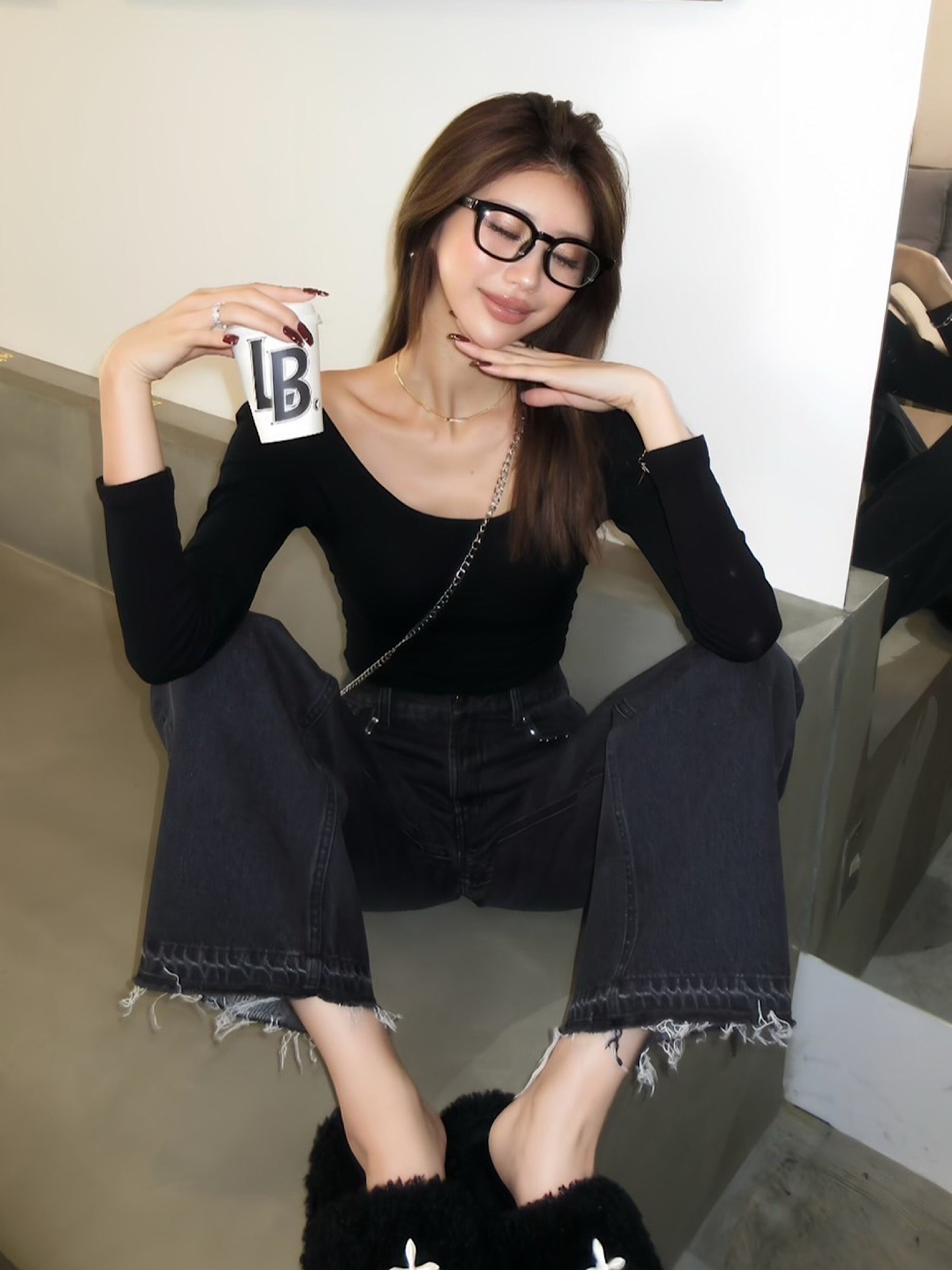 【予約】Rivet design loose denim(10月下旬〜11月上旬発送予定)
