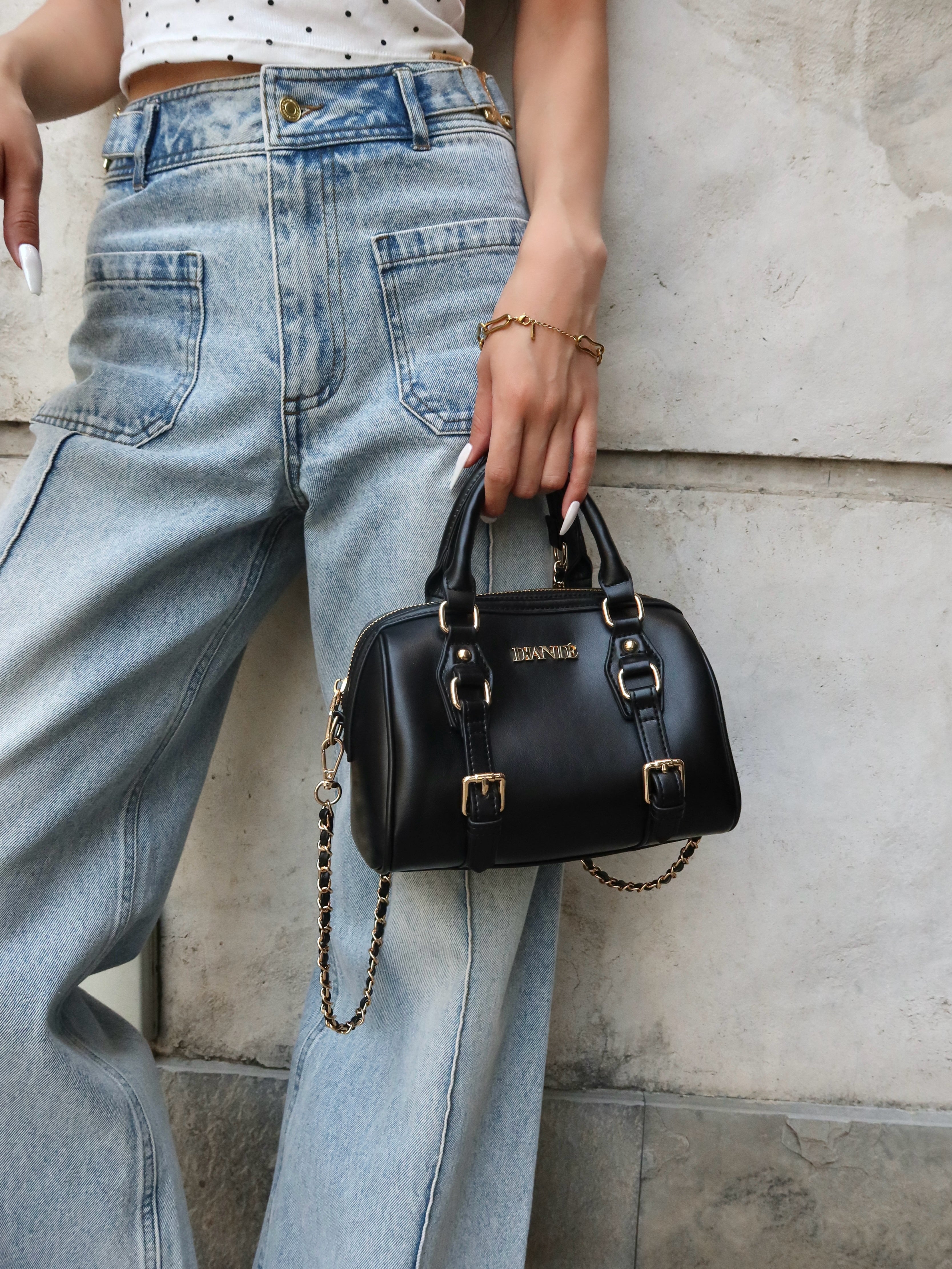 Chain belted boston bag | DIANTÉ (ディアンテ)公式通販サイト