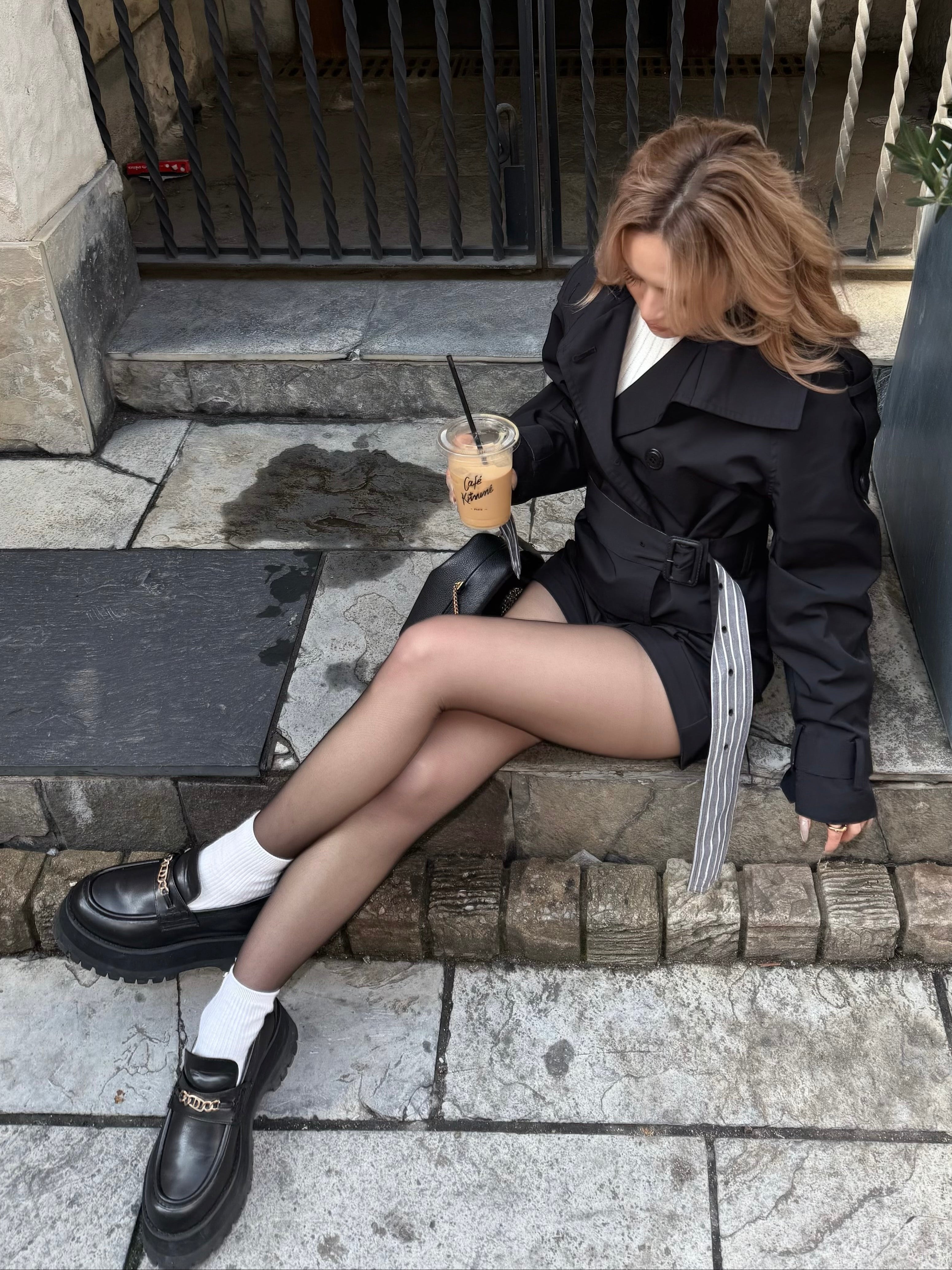 Logo chain wedge sole loafers | DIANTÉ (ディアンテ)公式通販サイト