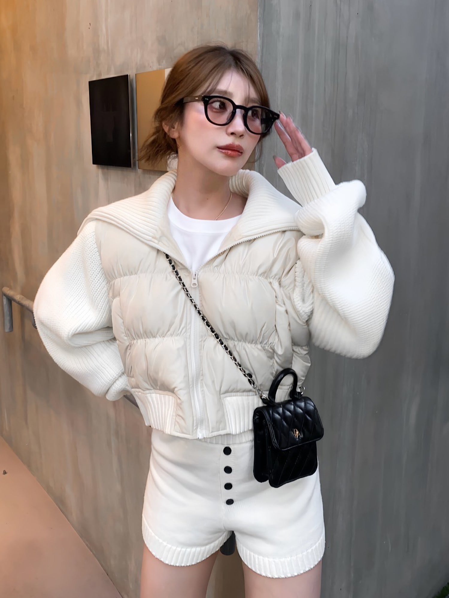 Big color knit docking puffy blouson | DIANTÉ (ディアンテ)公式通販  