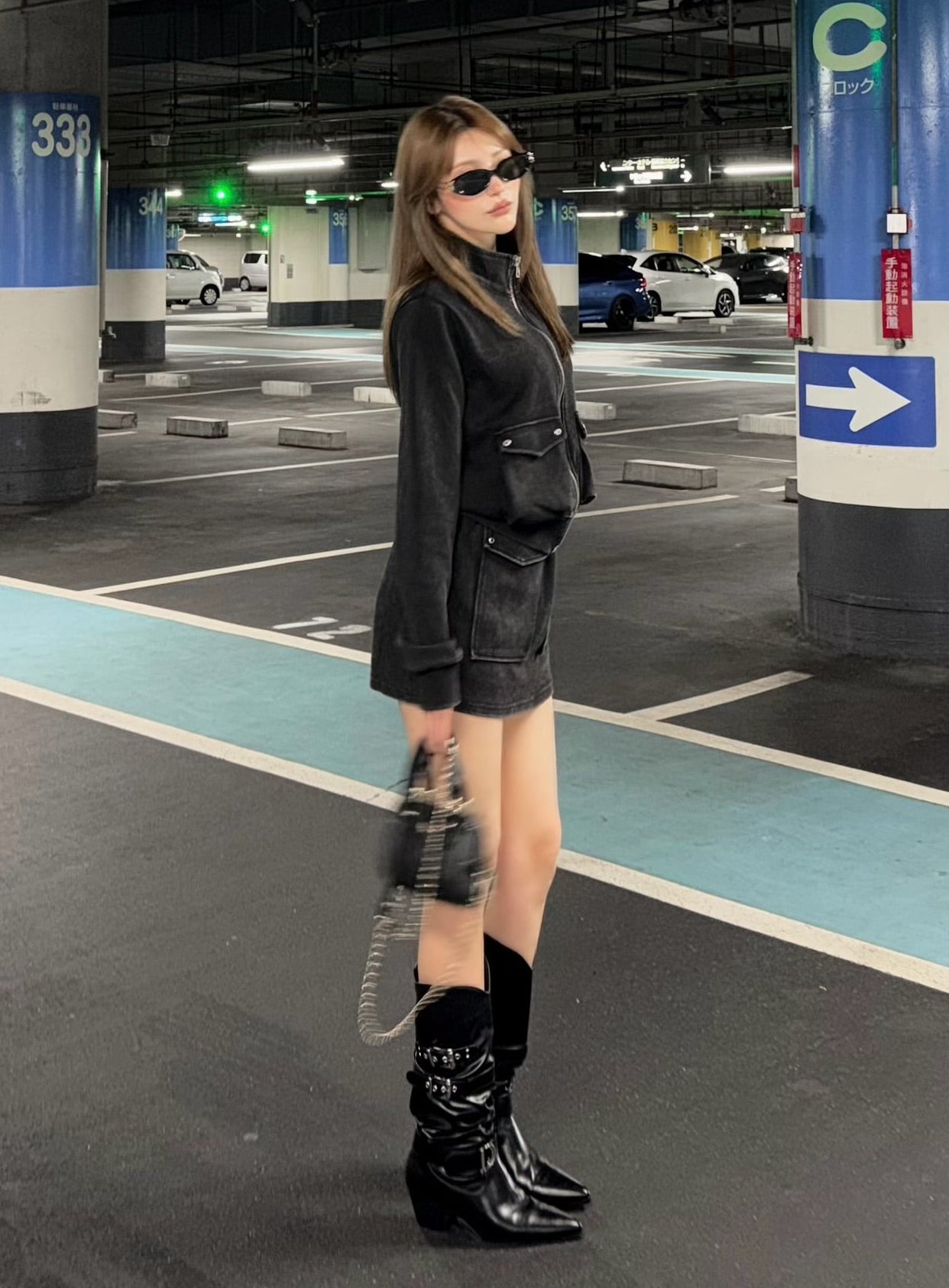 【予約】Triple strap middle boots(9月下旬発送予定)