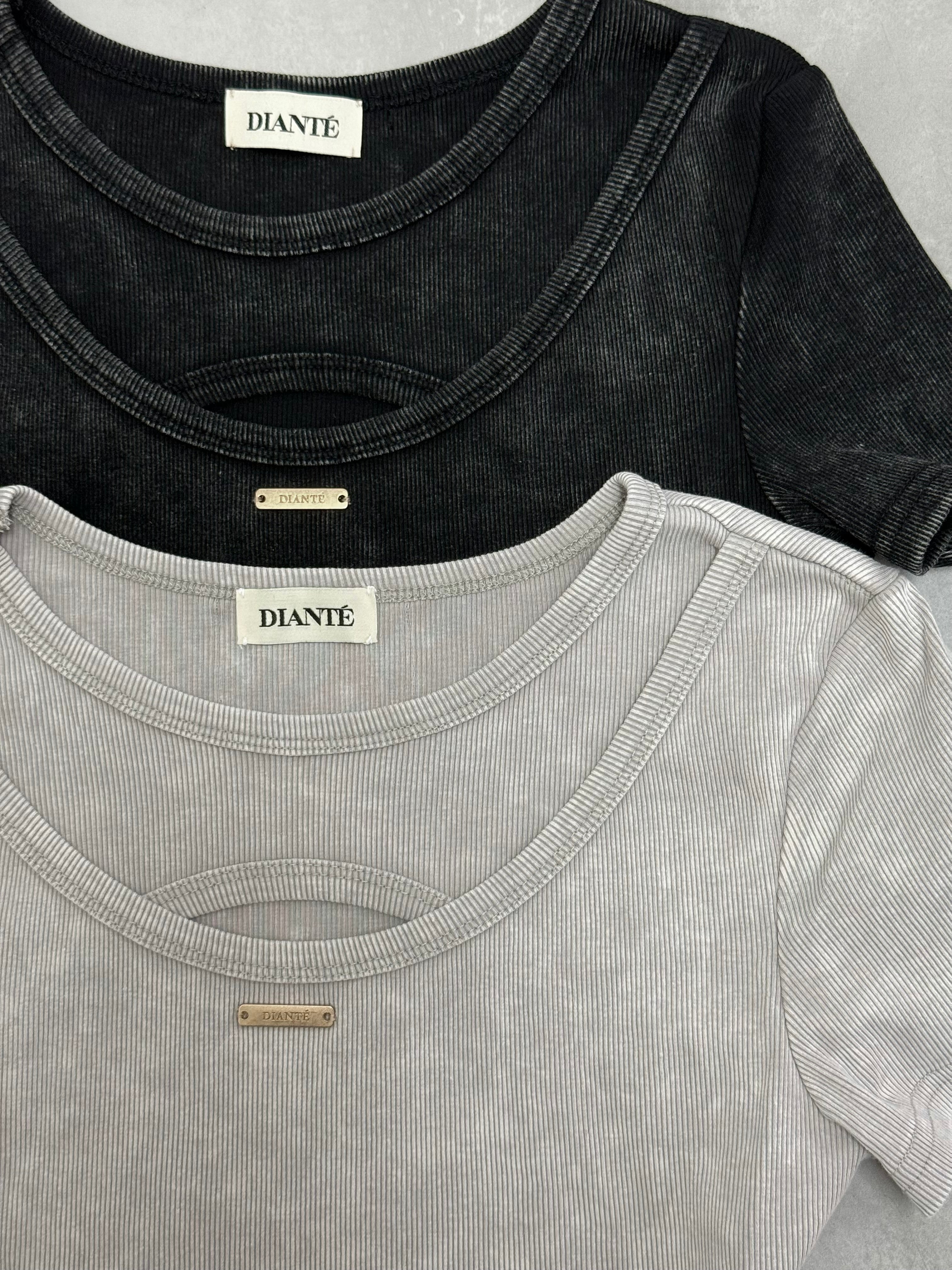 Wash fade layered Tee