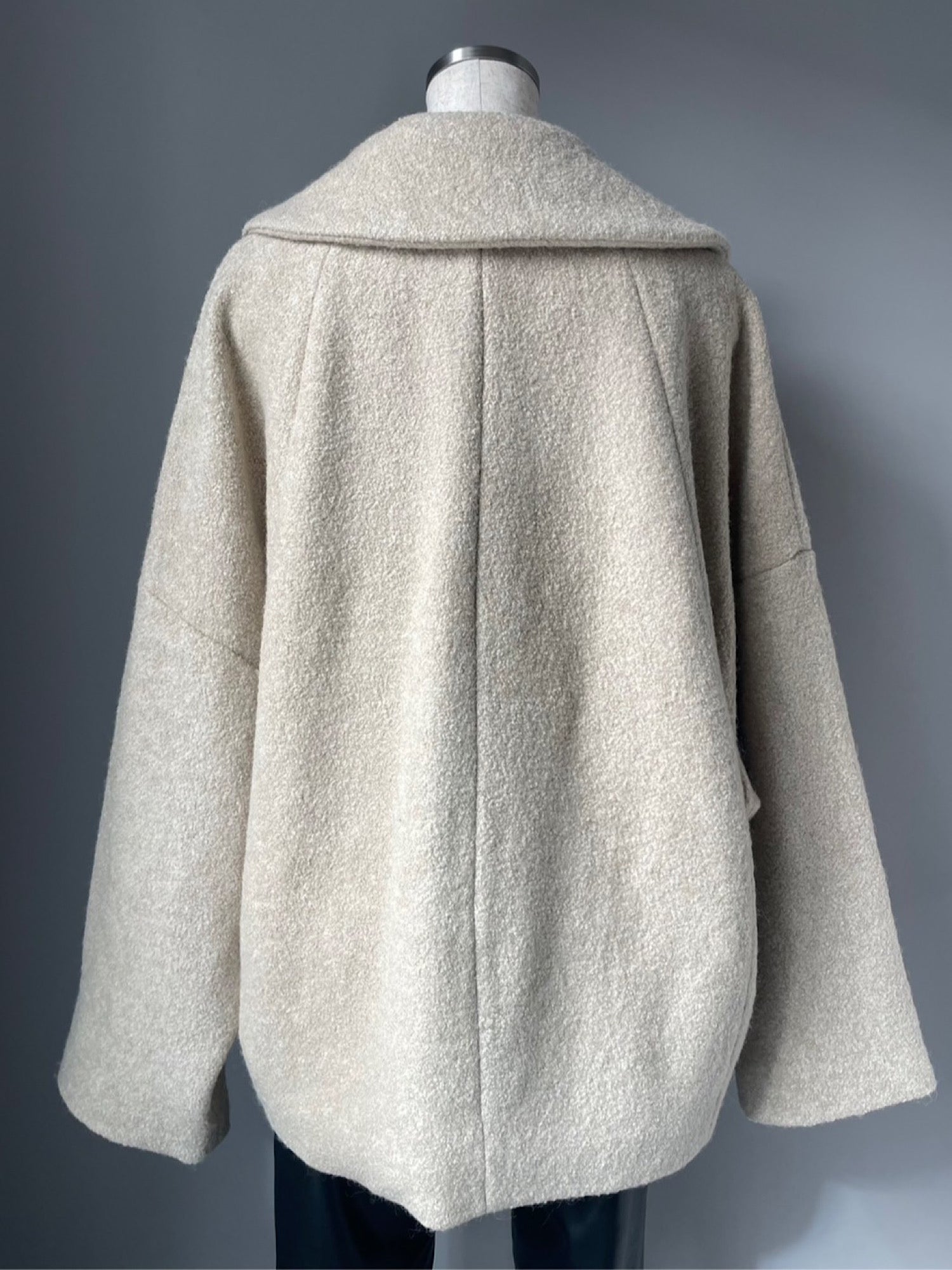 Wool brend bouclé middle jacket