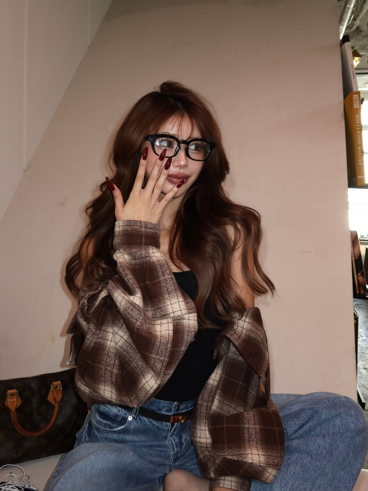 Big pocket flannel shirt/jacket