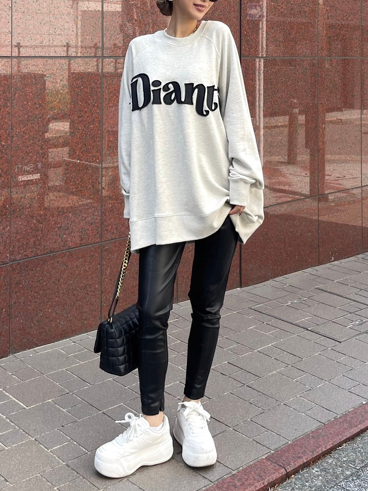 【予約】Fancy logo over sweat tops（11月上旬～中旬発送予定）