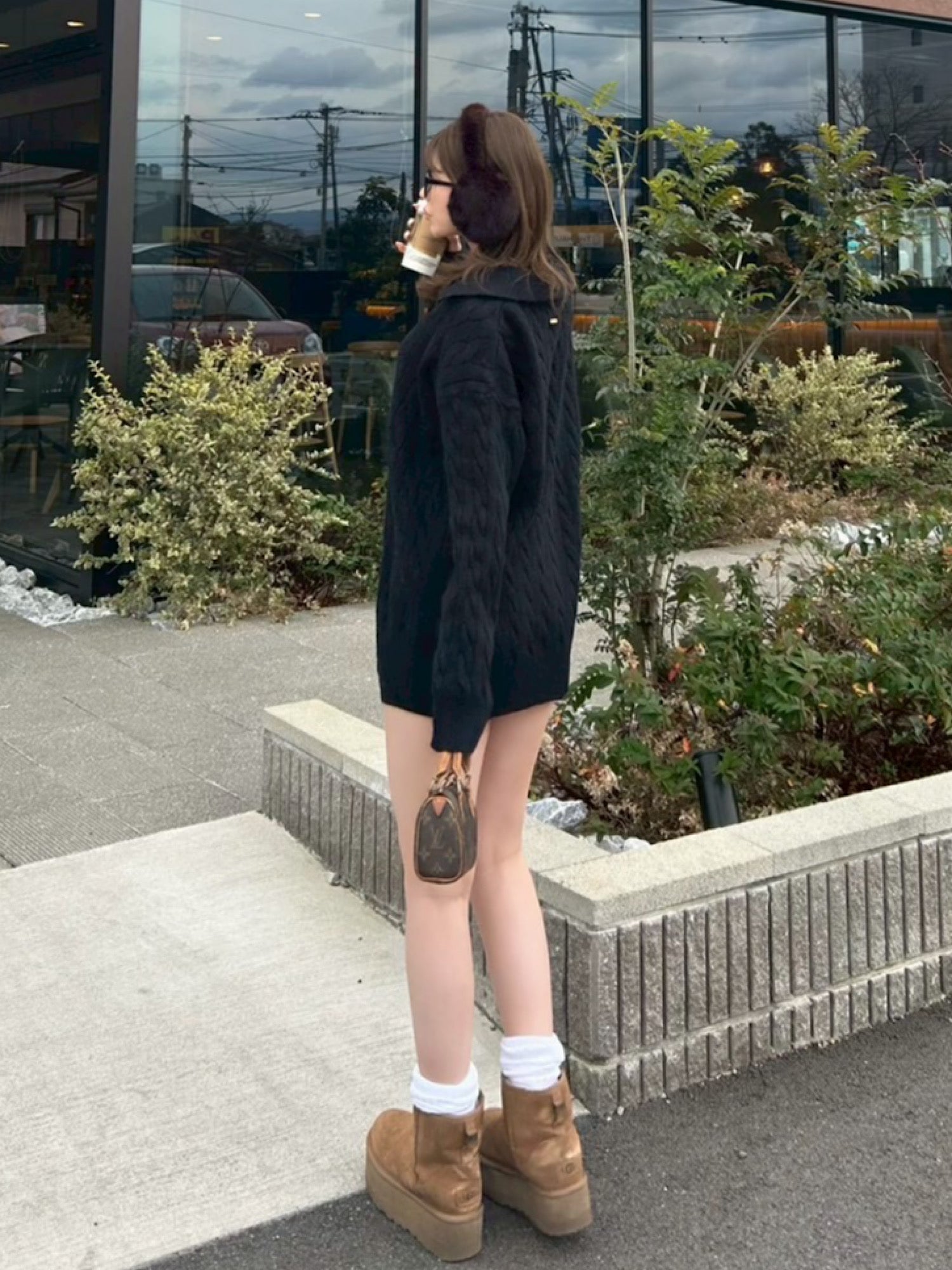 【予約】Cable skipper knit✕Knit shorts SET UP(1月下旬〜2月上旬発送予定)